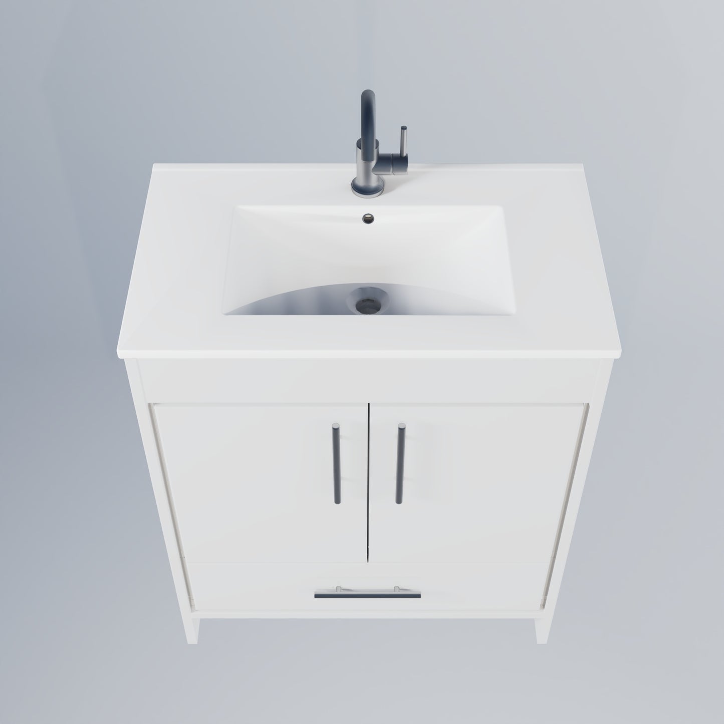 Pacific 32" Bathroom Vanity with Ceramic integrated counter top