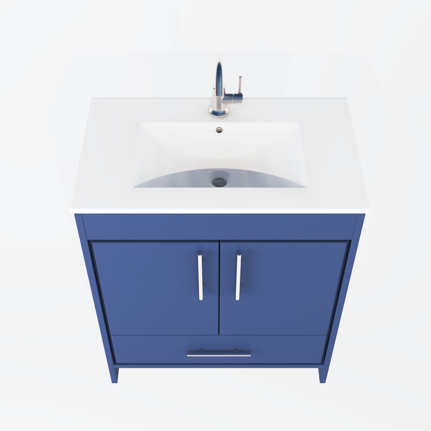 Pacific 32" Bathroom Vanity with Ceramic integrated counter top