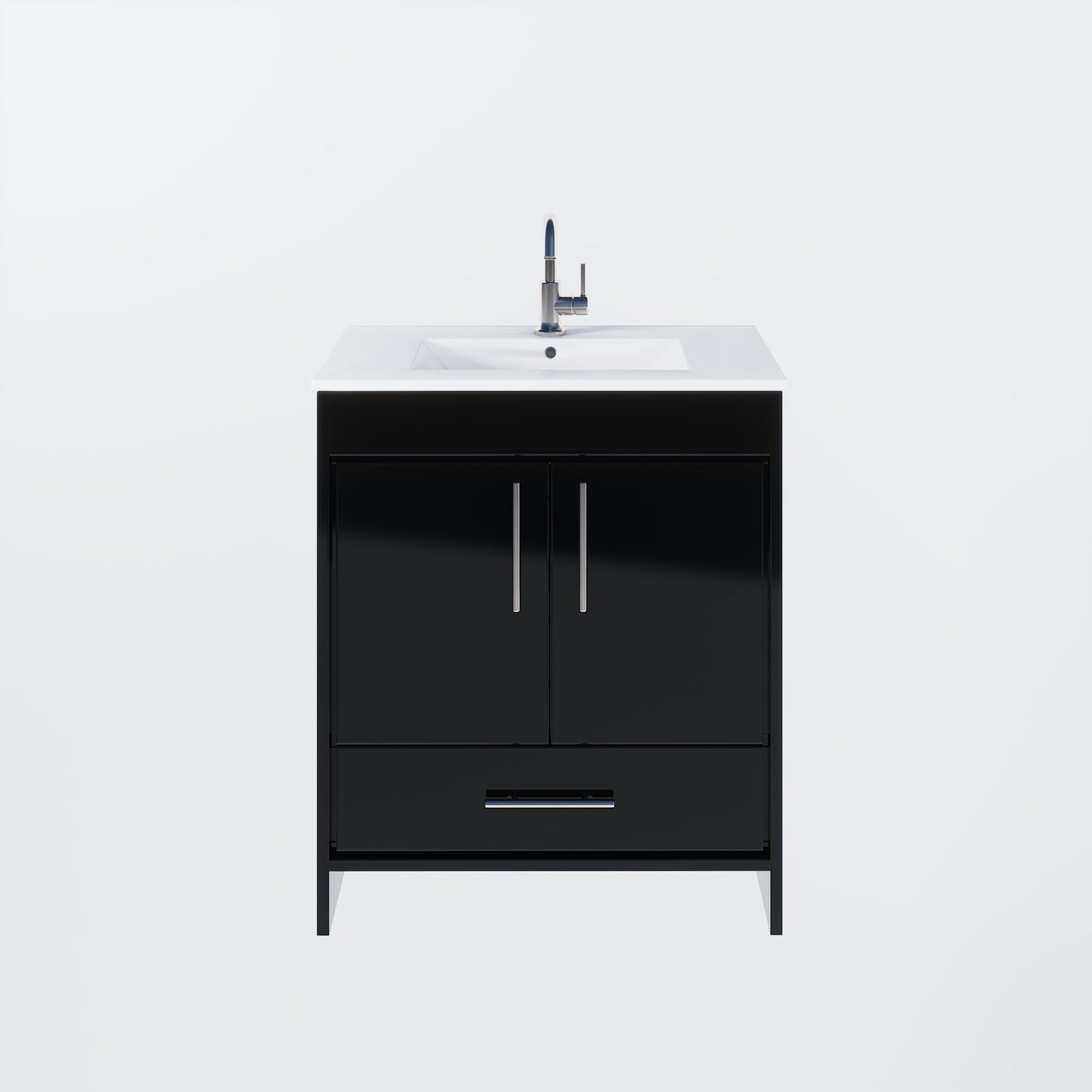 Pacific 32" Bathroom Vanity with Ceramic integrated counter top