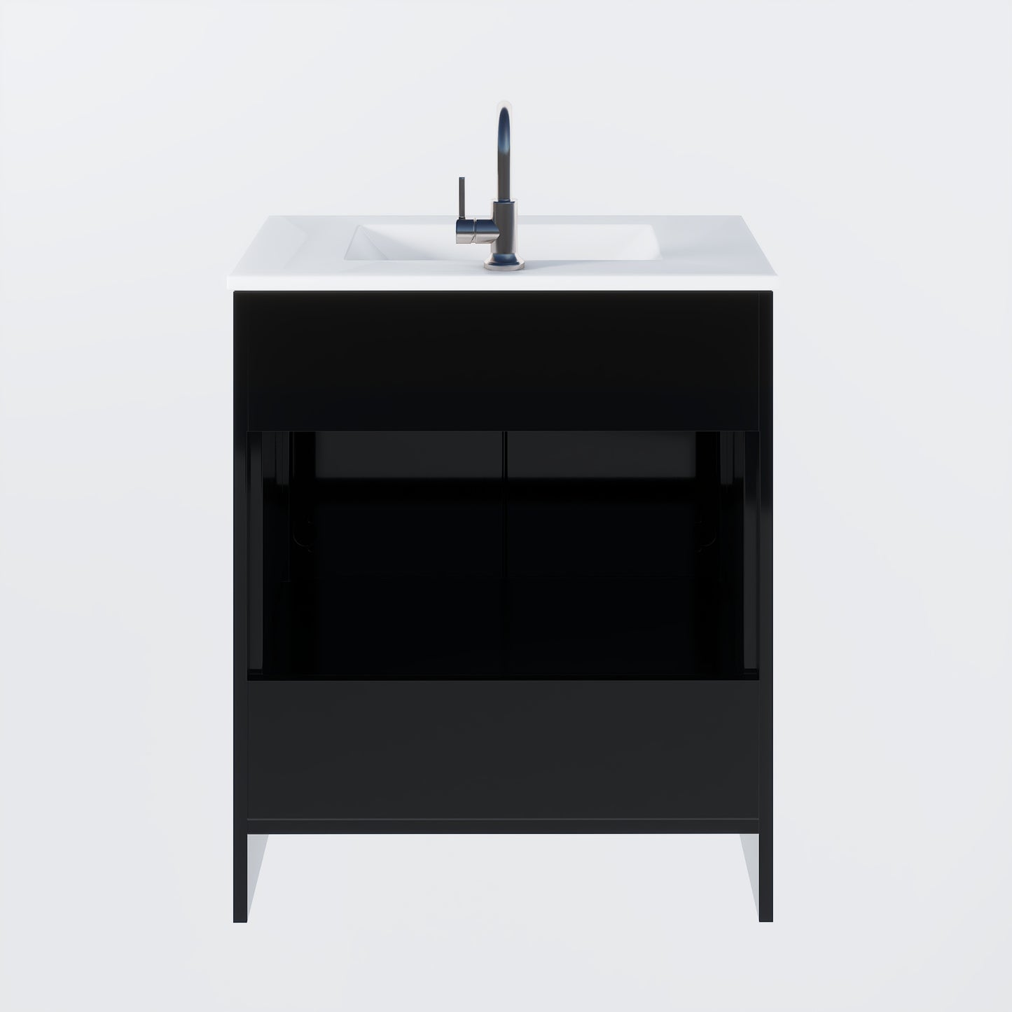 Pacific 32" Bathroom Vanity with Ceramic integrated counter top