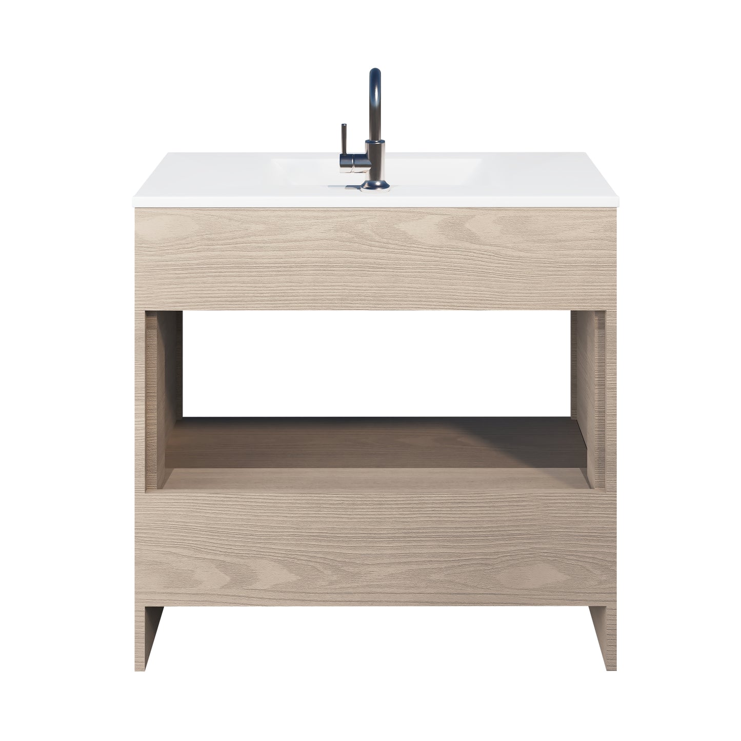 Pacific 40" Bathroom Vanity with Ceramic integrated counter top