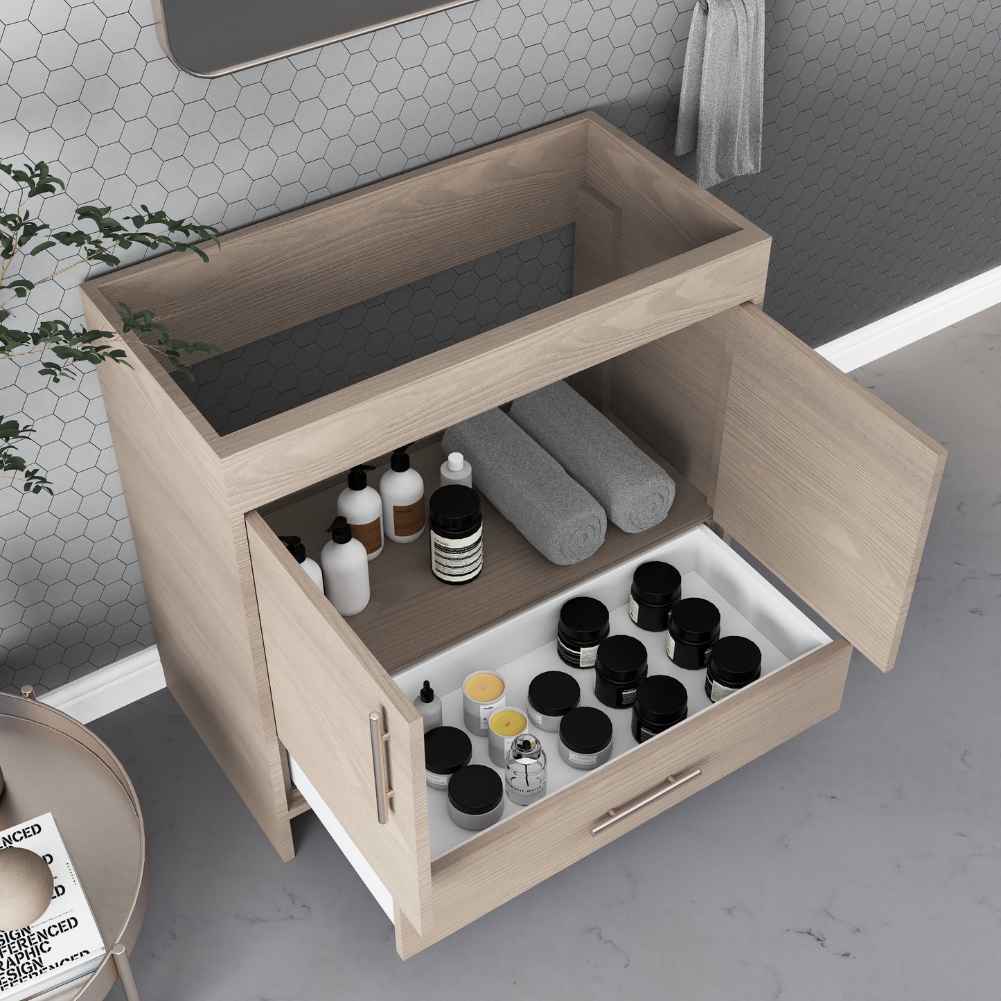 Pacific 40" Bathroom Vanity Cabinet Only