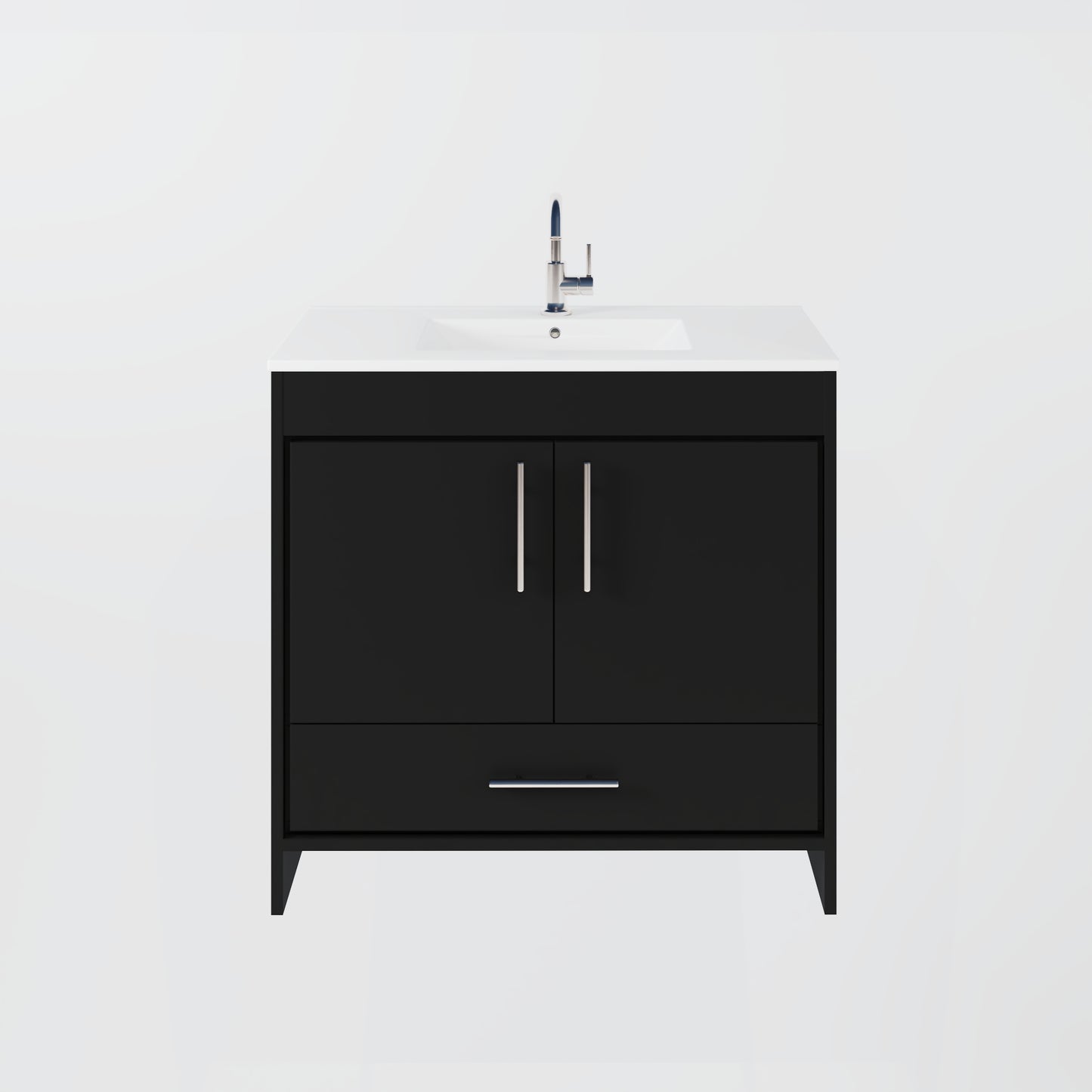 Pacific 36" Bathroom Vanity with Ceramic integrated counter top