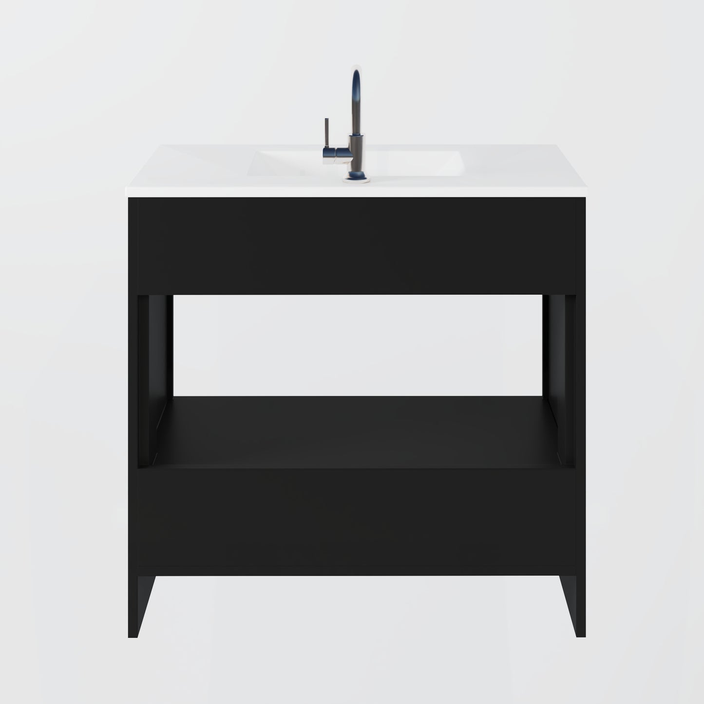Pacific 36" Bathroom Vanity with Ceramic integrated counter top