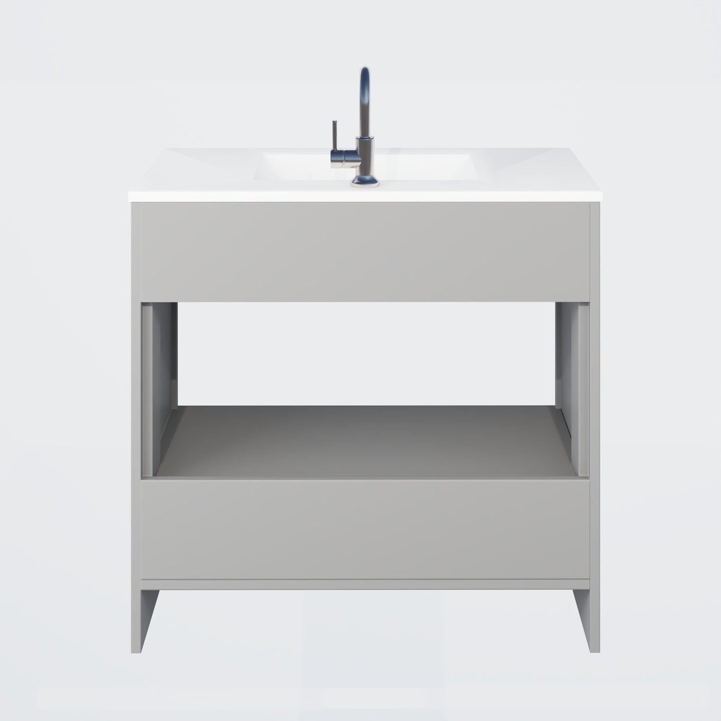 Pacific 36" Bathroom Vanity with Ceramic integrated counter top