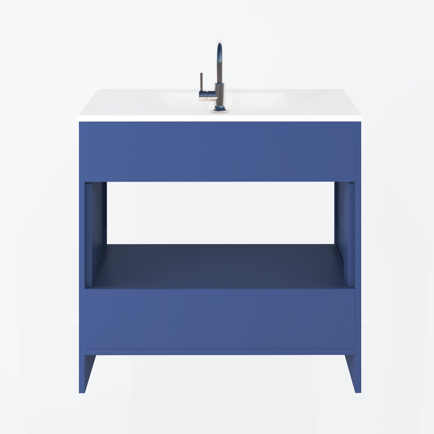 Pacific 36" Bathroom Vanity with Ceramic integrated counter top