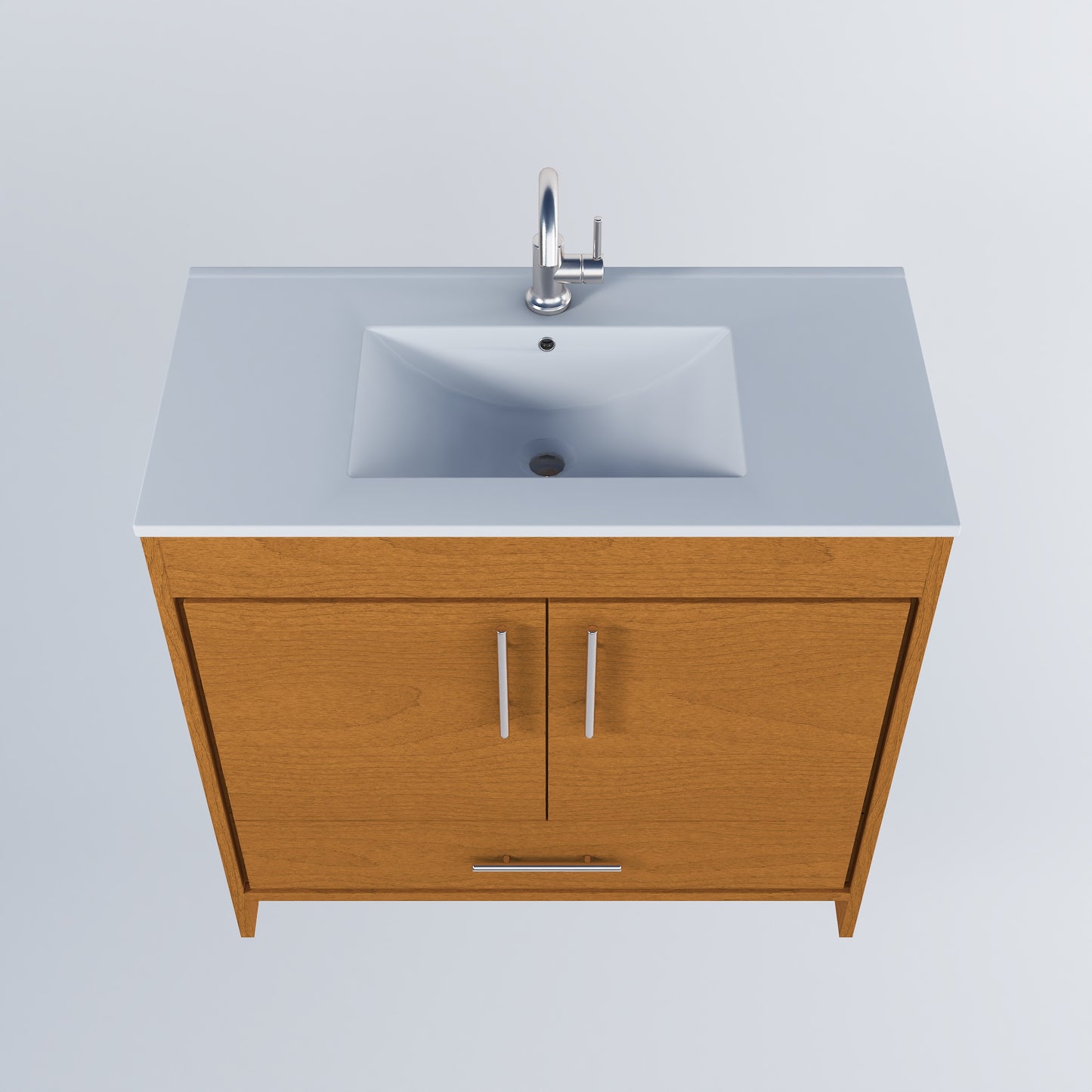 Pacific 36" Bathroom Vanity with Ceramic integrated counter top