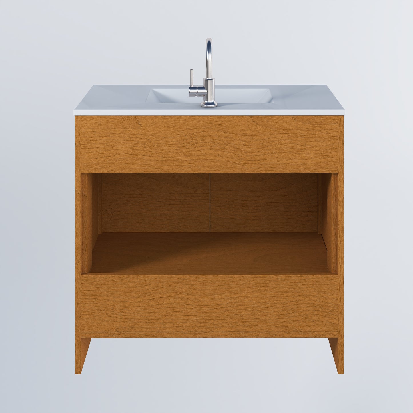 Pacific 36" Bathroom Vanity with Ceramic integrated counter top