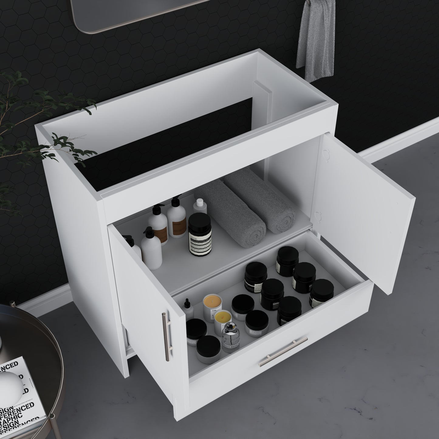 Pacific 36" Bathroom Vanity Cabinet Only