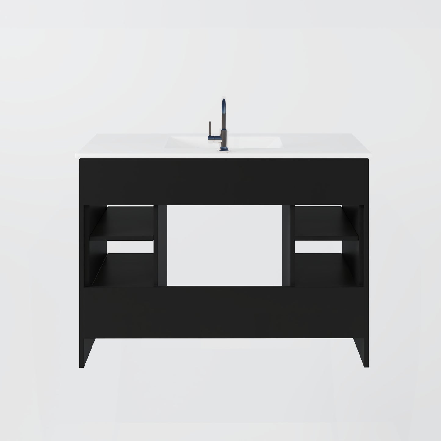 Pacific 48" Bathroom Vanity with Ceramic integrated counter top