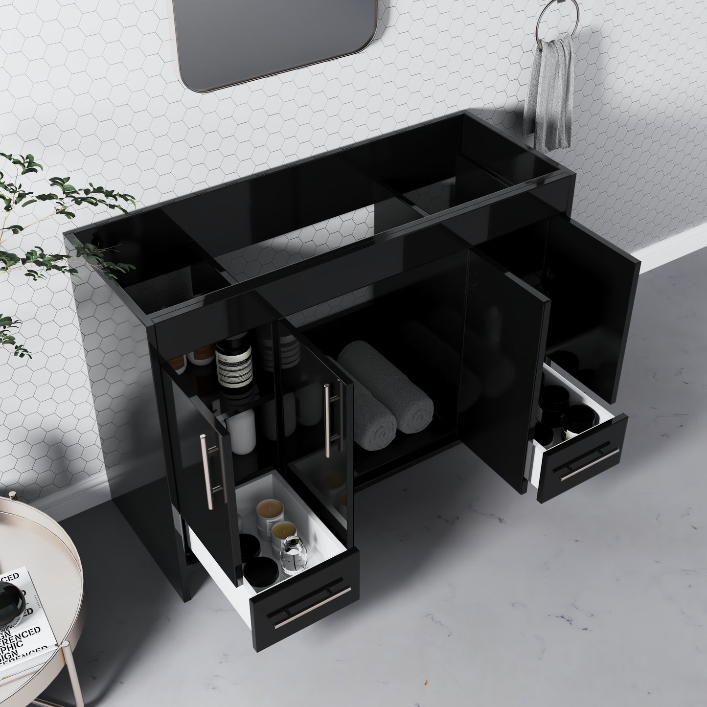 Pacific 48" Bathroom Vanity Cabinet Only