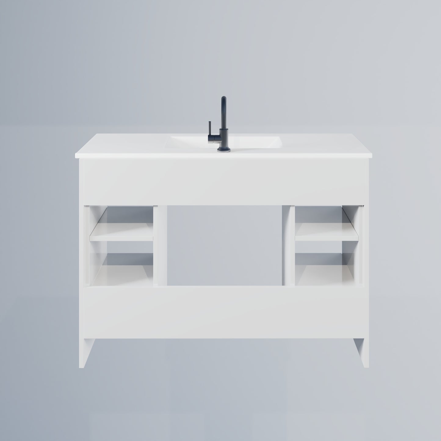 Pacific 48" Bathroom Vanity with Ceramic integrated counter top