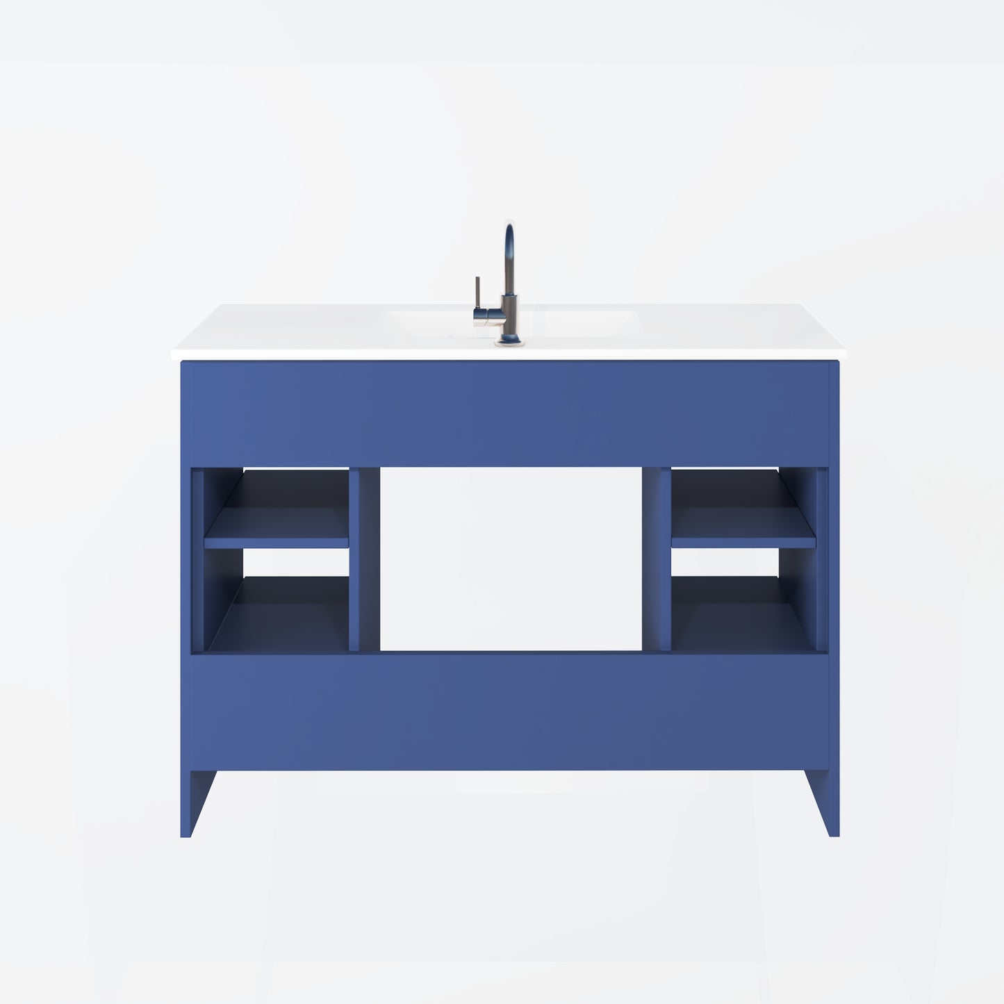 Pacific 48" Bathroom Vanity with Ceramic integrated counter top