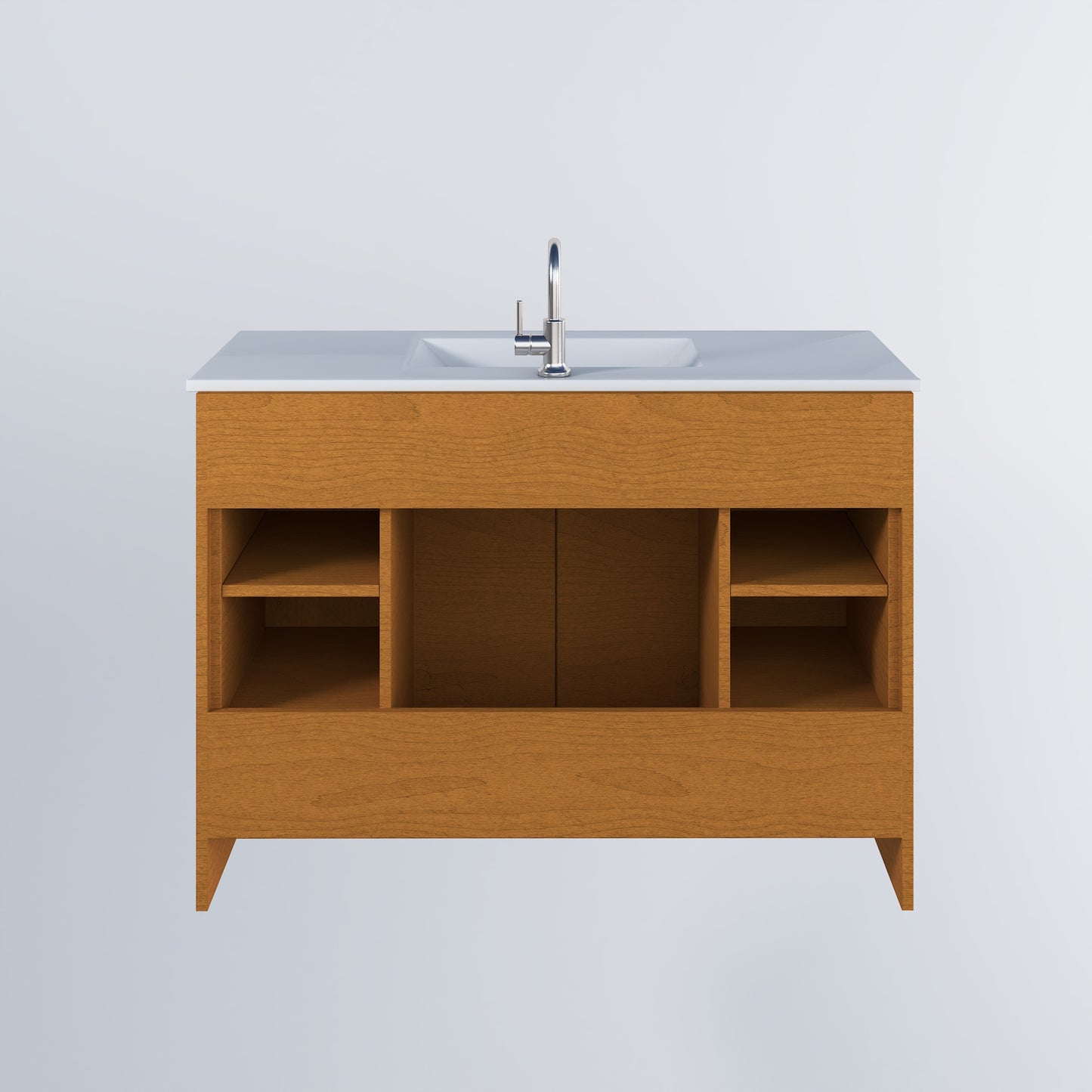 Pacific 48" Bathroom Vanity with Ceramic integrated counter top