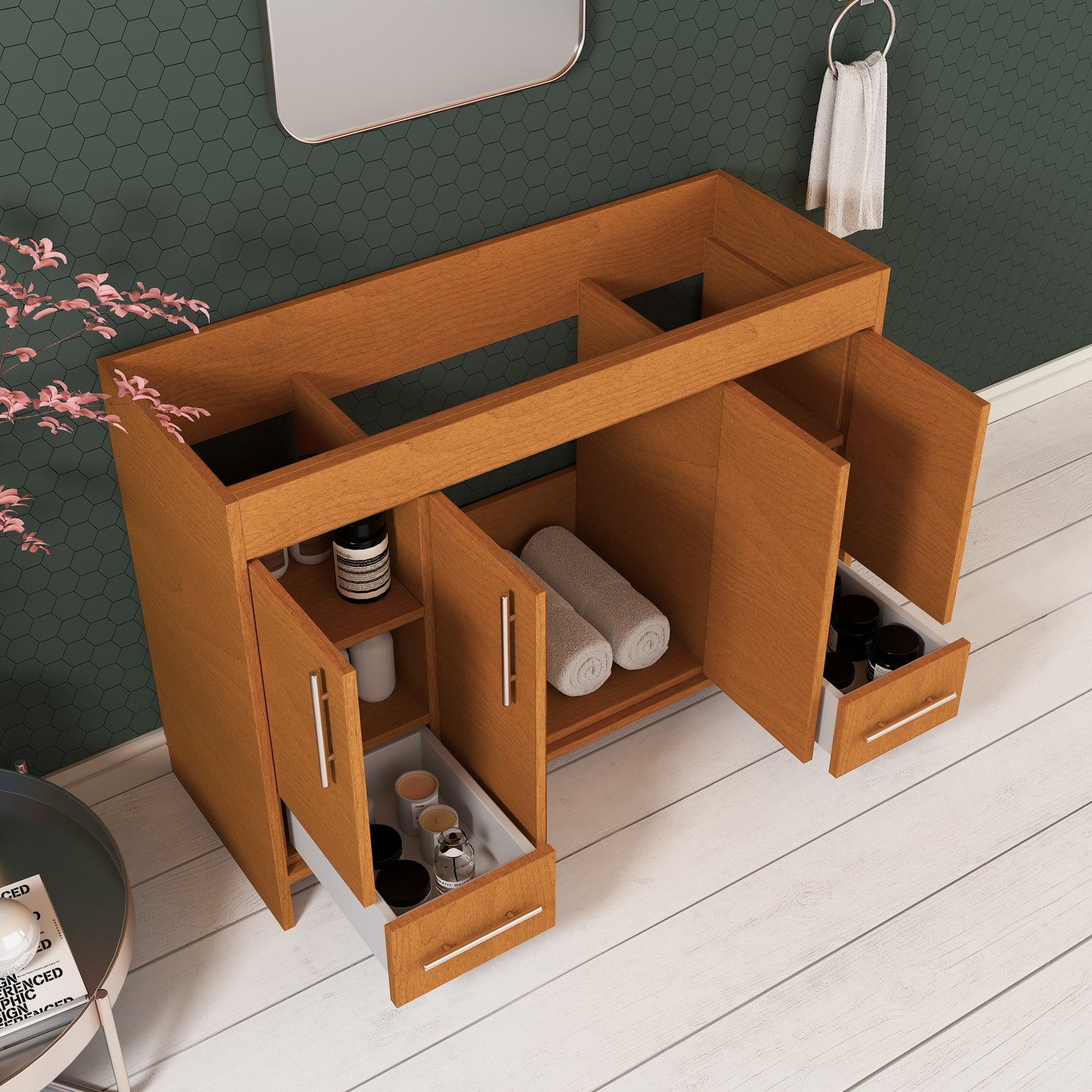 Pacific 48" Bathroom Vanity Cabinet Only