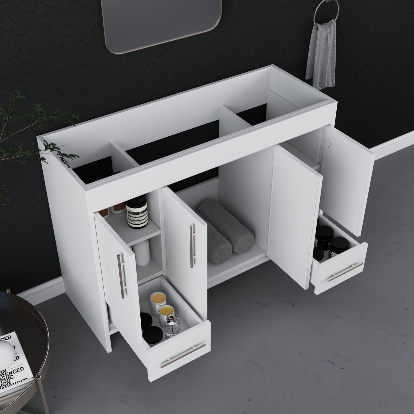 Pacific 48" Bathroom Vanity Cabinet Only