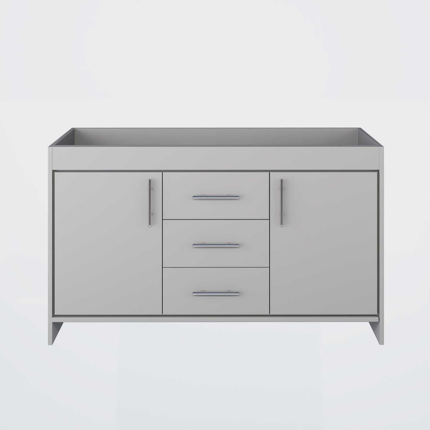 Pacific 60" Double Sink Bathroom Vanity Cabinet Only