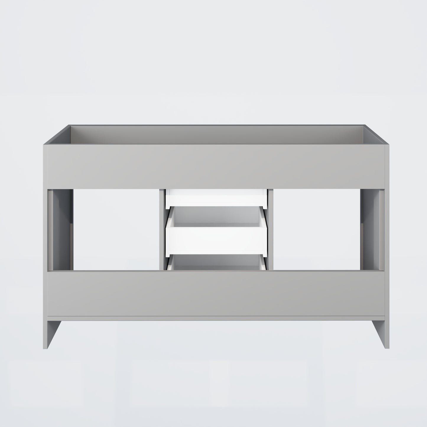 Pacific 60" Double Sink Bathroom Vanity Cabinet Only