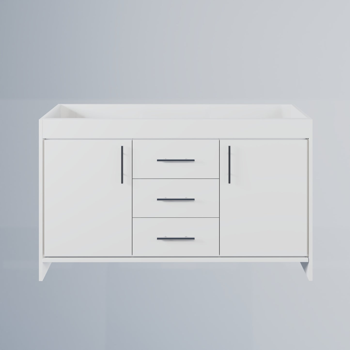 Pacific 60" Double Sink Bathroom Vanity Cabinet Only