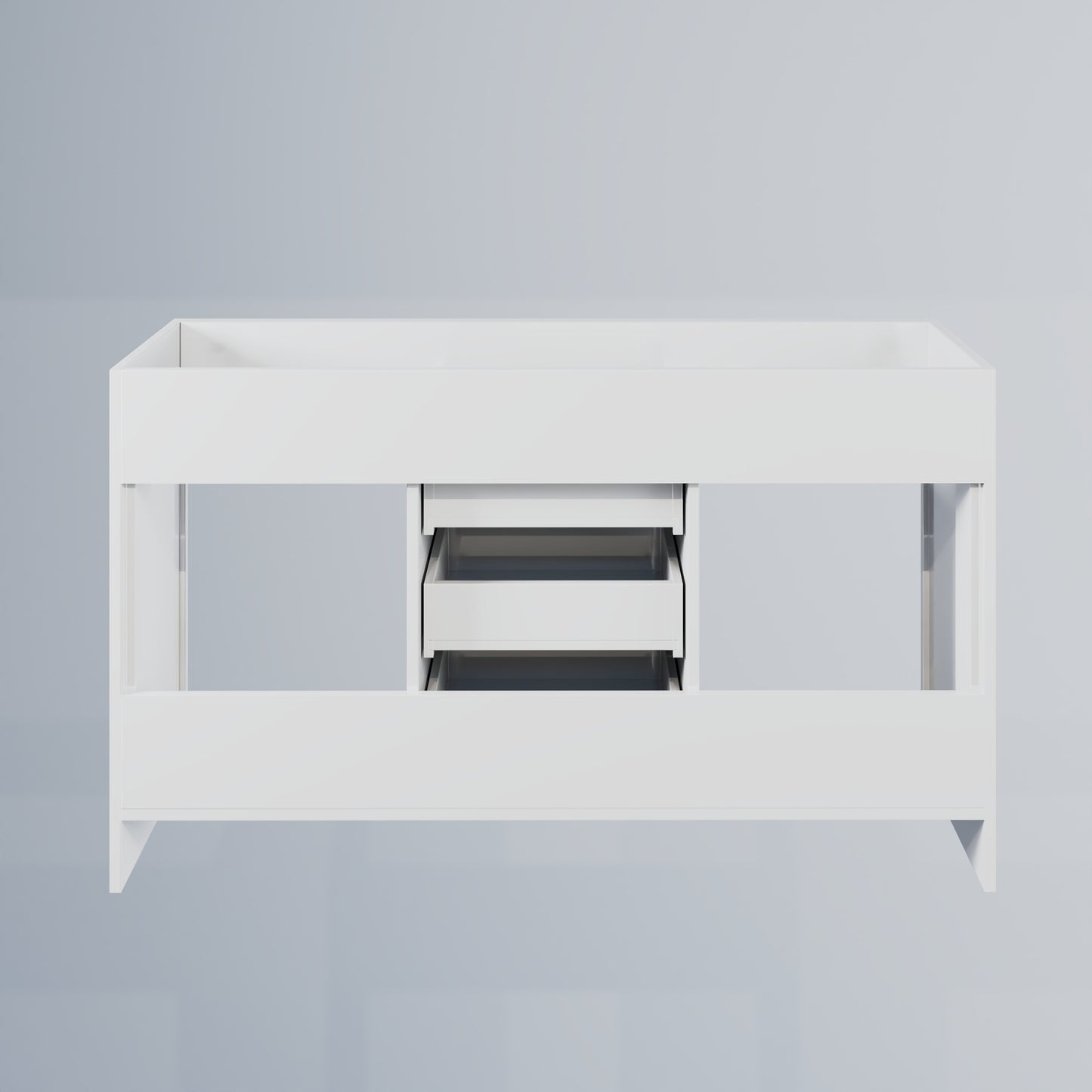 Pacific 60" Double Sink Bathroom Vanity Cabinet Only