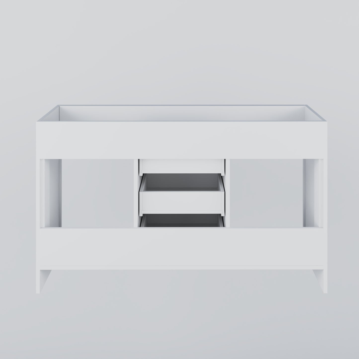 Pacific 60" Double Sink Bathroom Vanity Cabinet Only