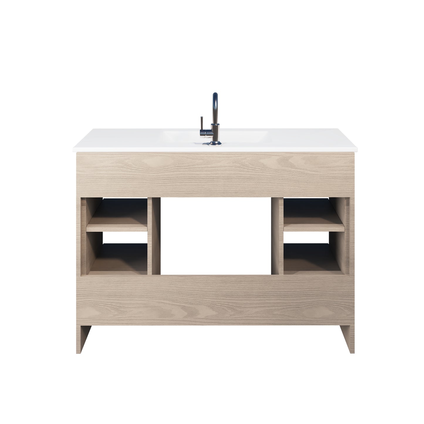 Pacific 48" Bathroom Vanity with Ceramic integrated counter top