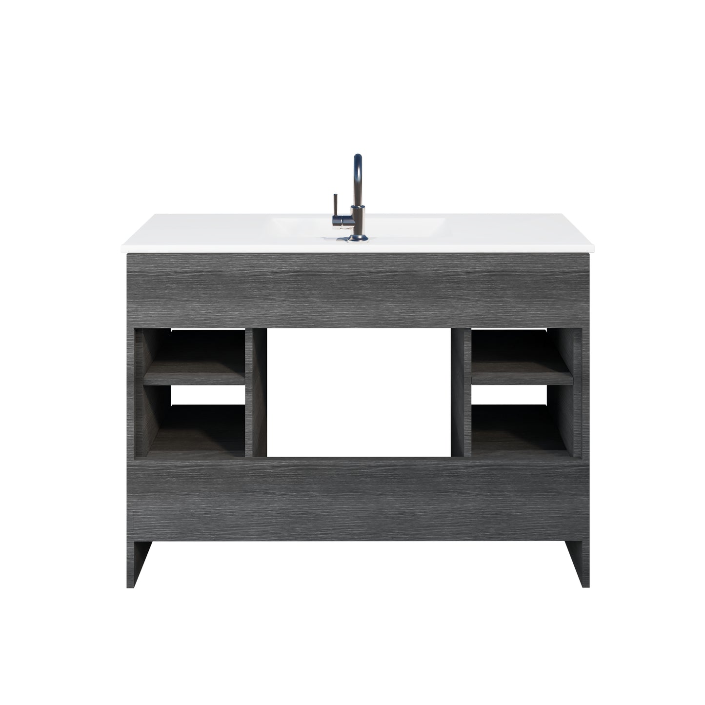 Pacific 48" Bathroom Vanity with Ceramic integrated counter top