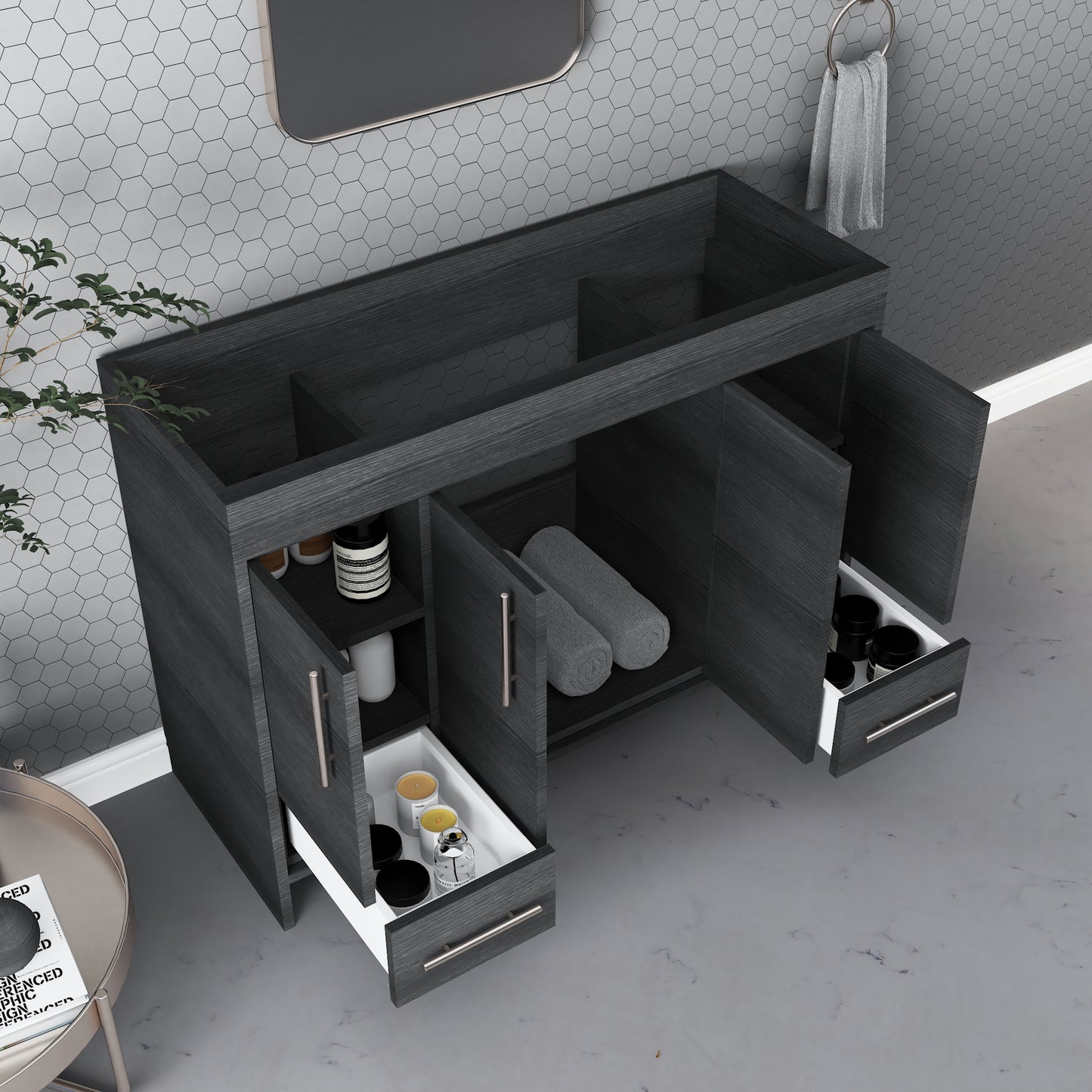 Pacific 48" Bathroom Vanity Cabinet Only