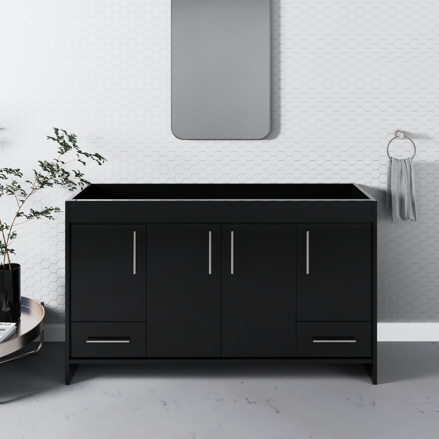 Pacific 60" Single Sink Bathroom Vanity Cabinet Only