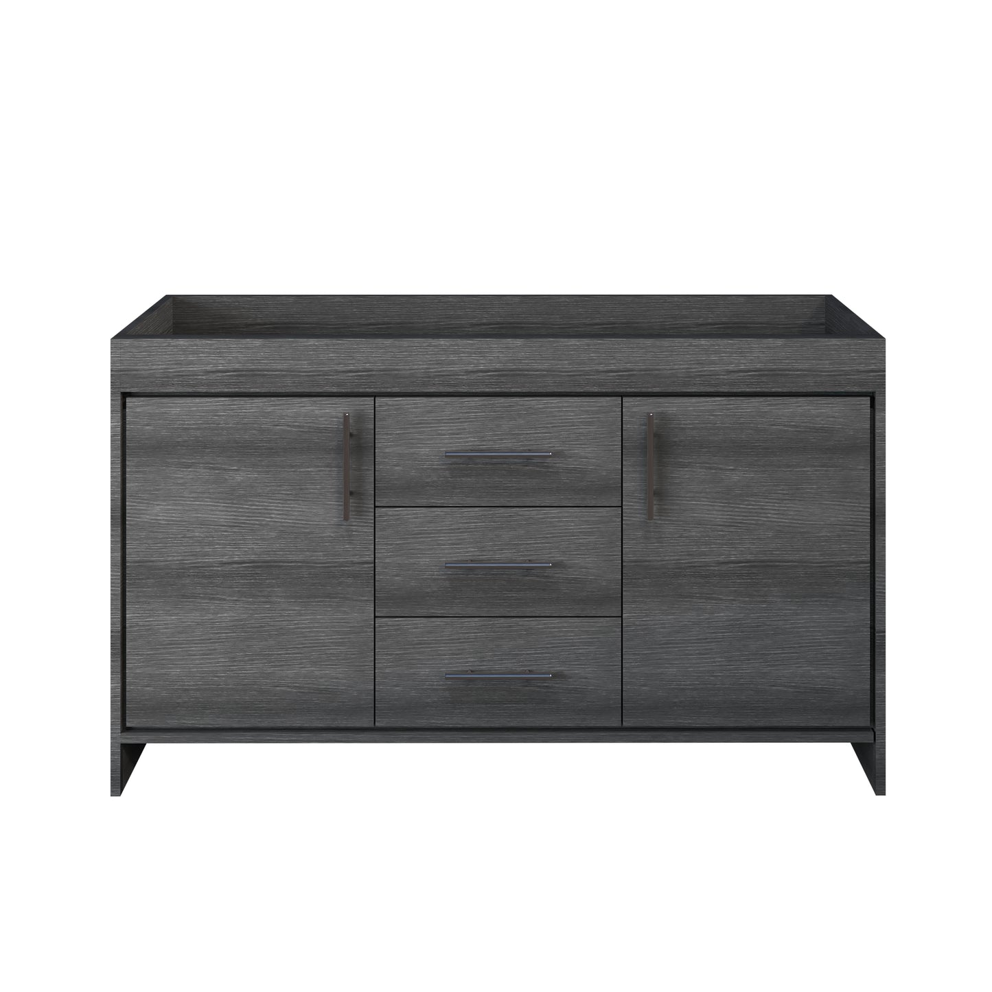 Pacific 60" Double Sink Bathroom Vanity Cabinet Only
