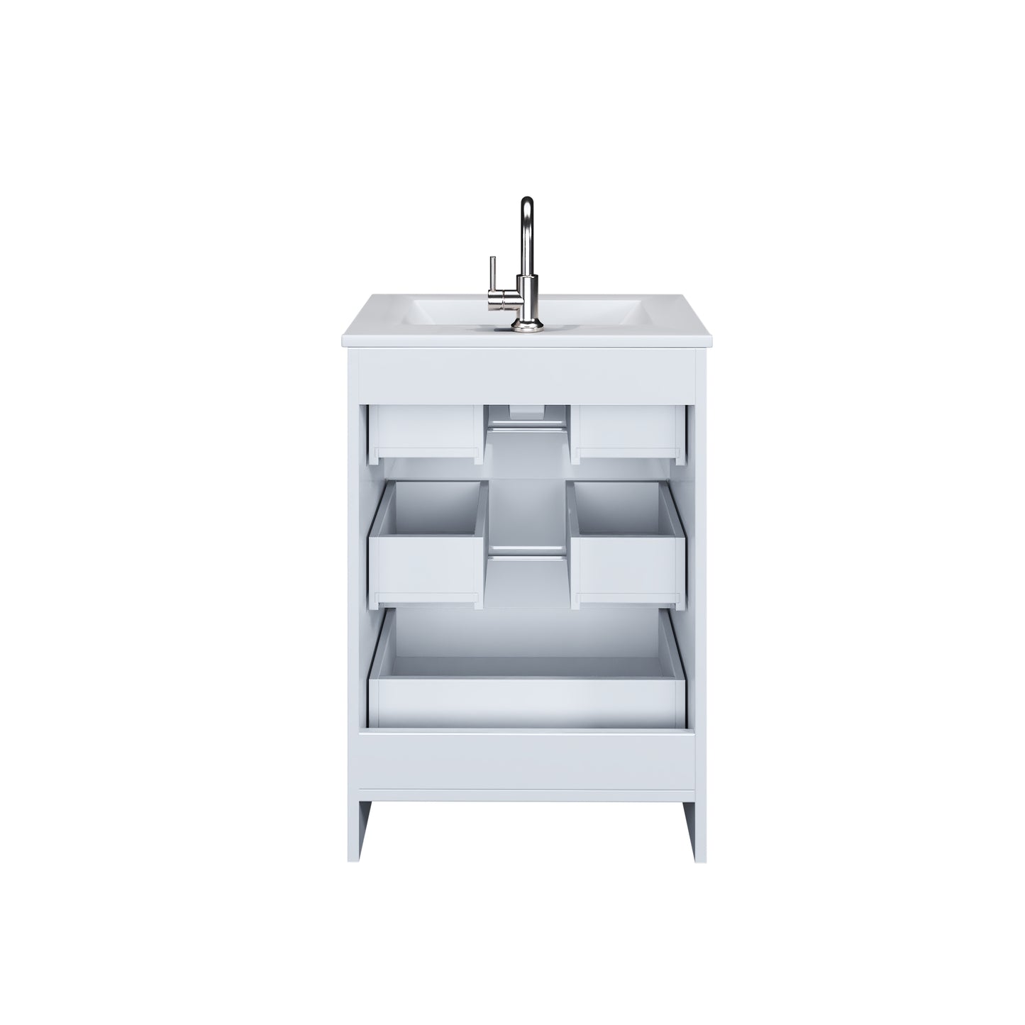 Pepper 24" Bathroom Vanity with integrated counter top