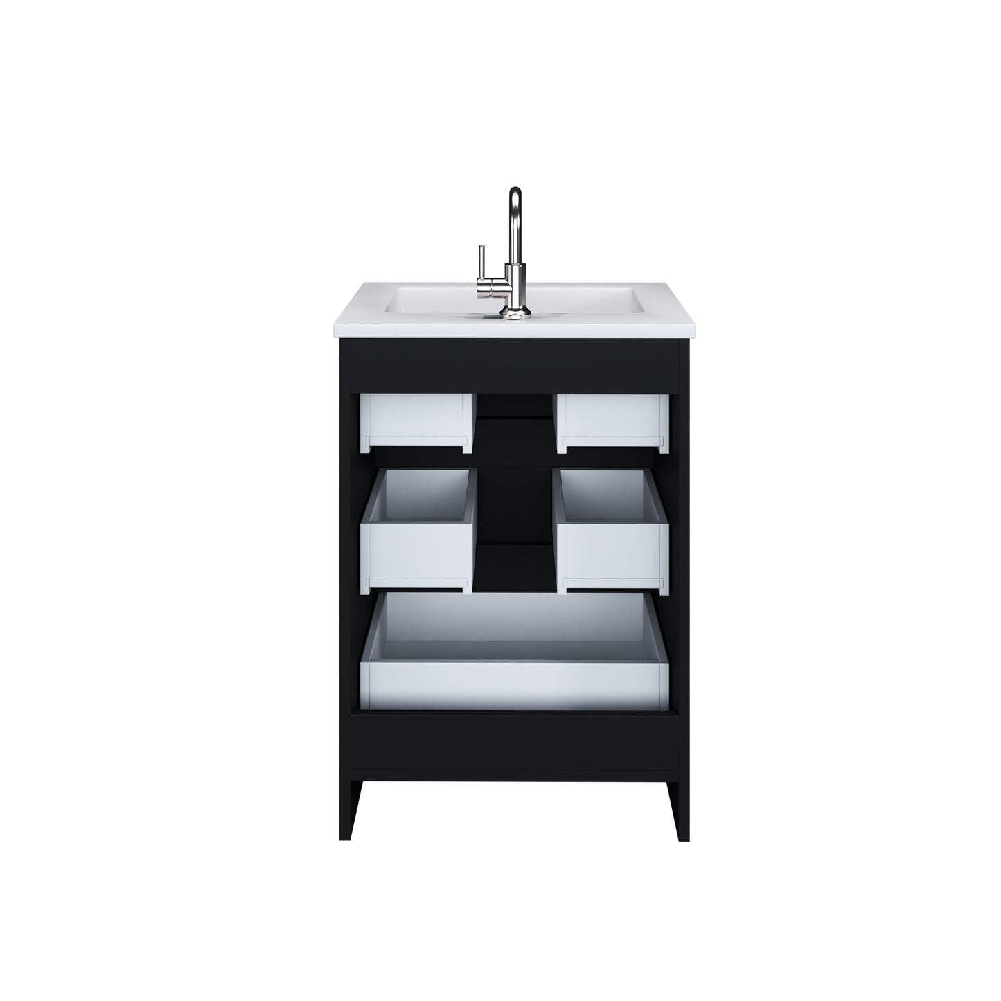 Pepper 24" Bathroom Vanity with integrated counter top