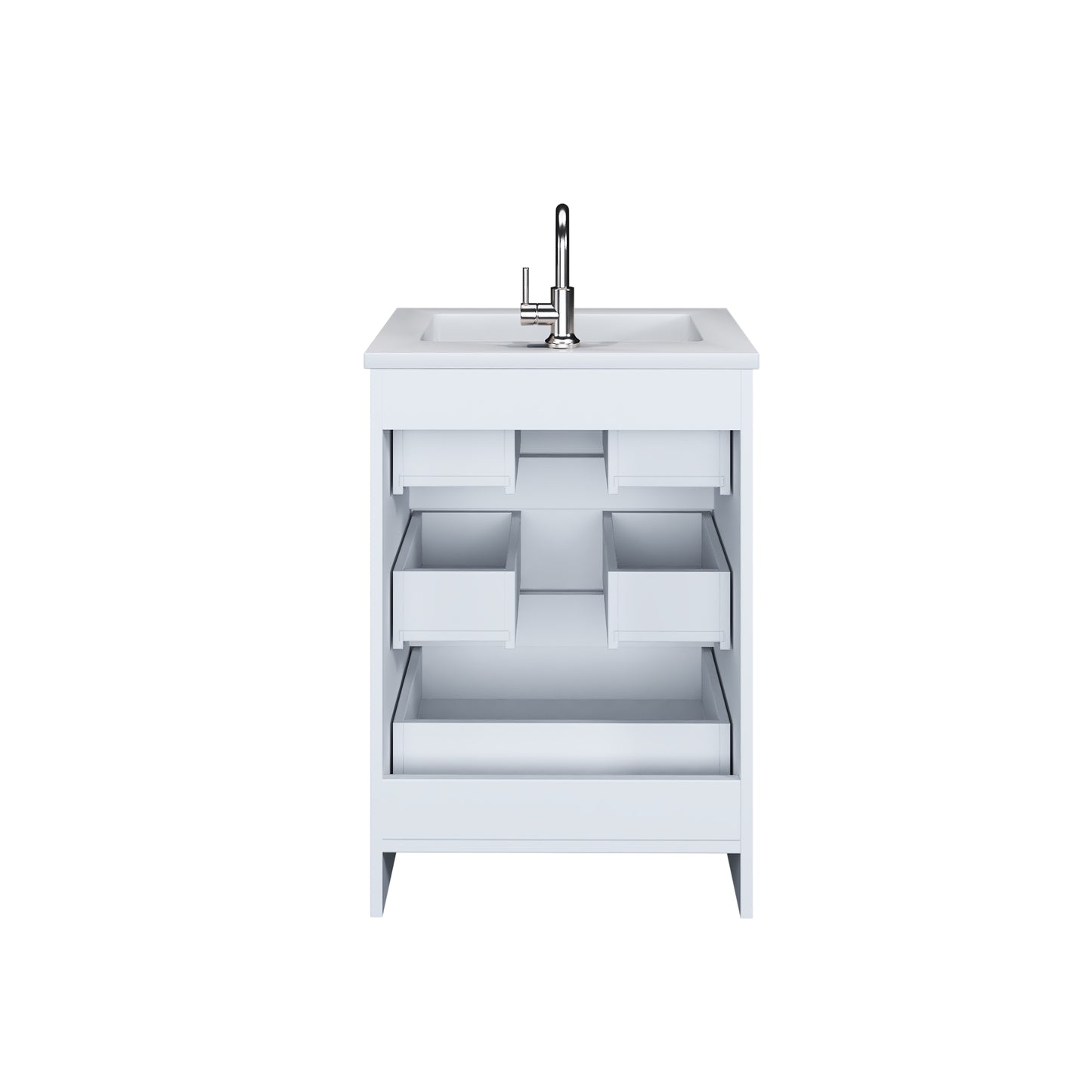 Pepper 24" Bathroom Vanity with integrated counter top