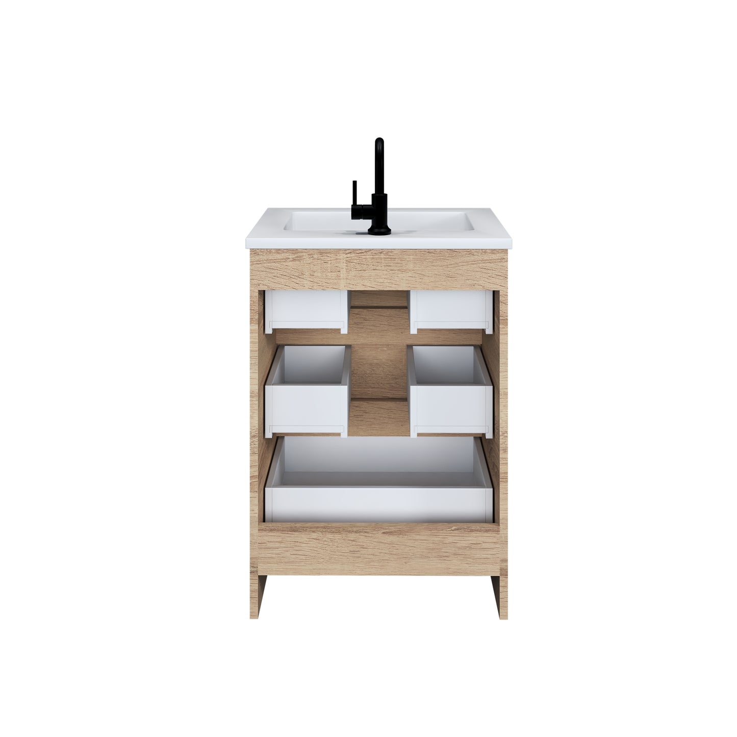 Pepper 24" Bathroom Vanity with integrated counter top