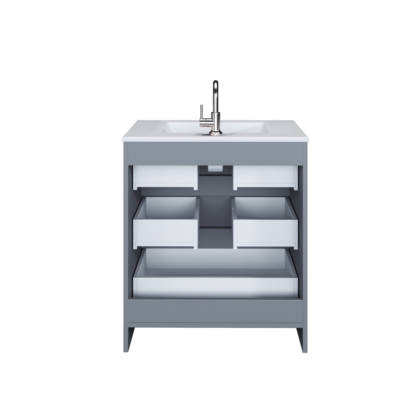 Pepper 30" Bathroom Vanity with integrated counter top