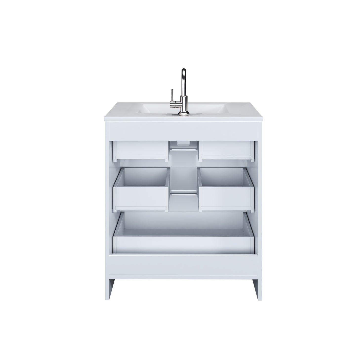 Pepper 30" Bathroom Vanity with integrated counter top