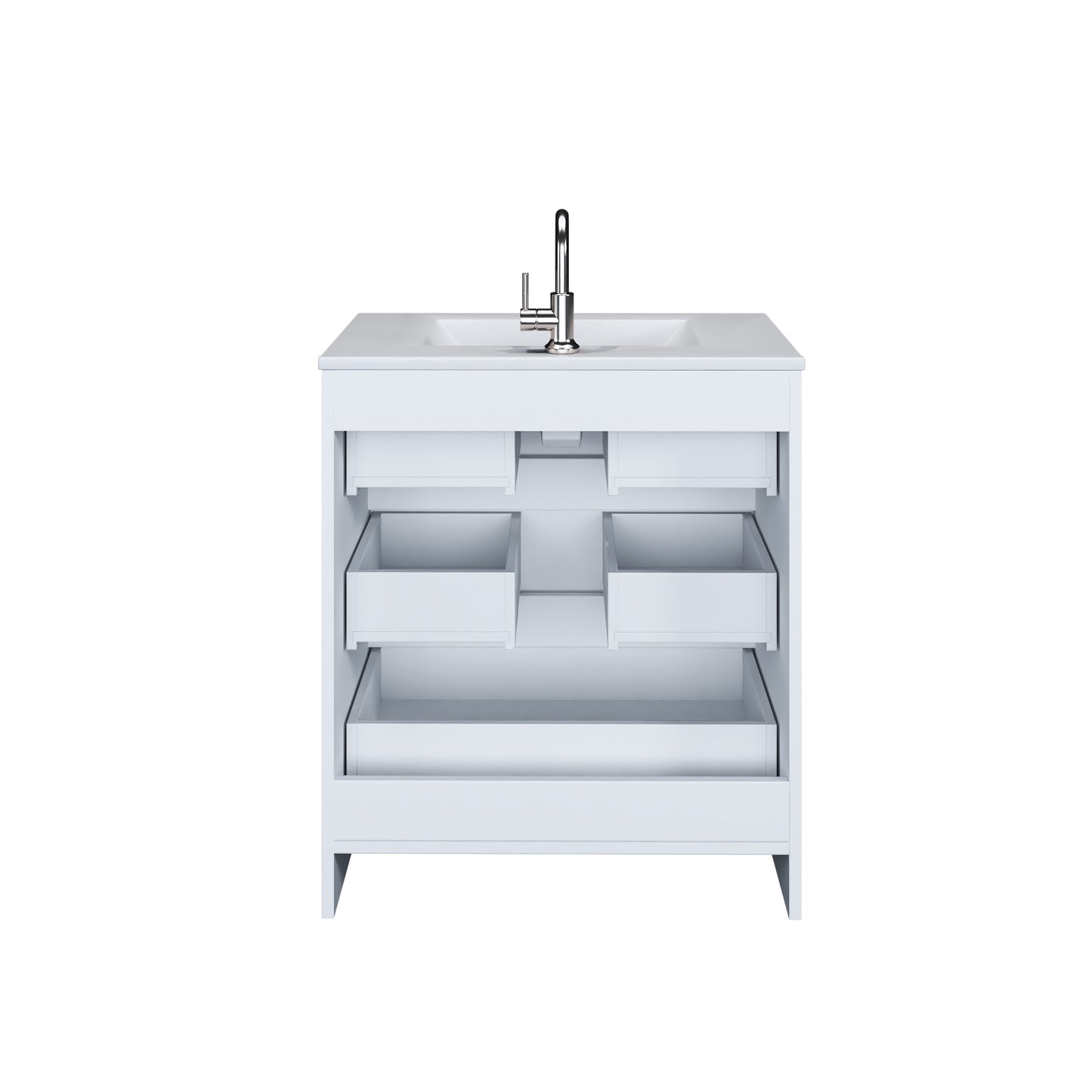 Pepper 30" Bathroom Vanity with integrated counter top