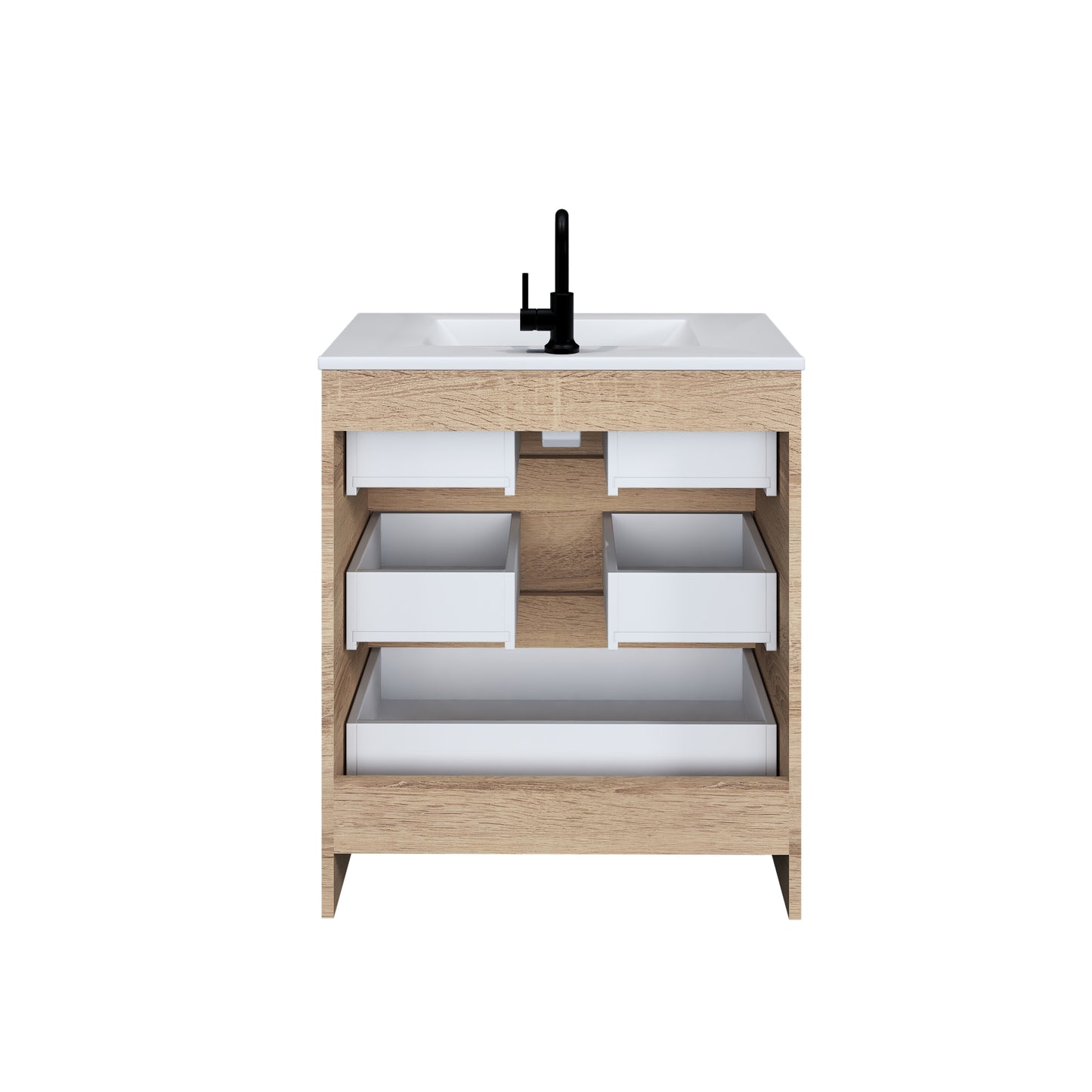 Pepper 30" Bathroom Vanity with integrated counter top