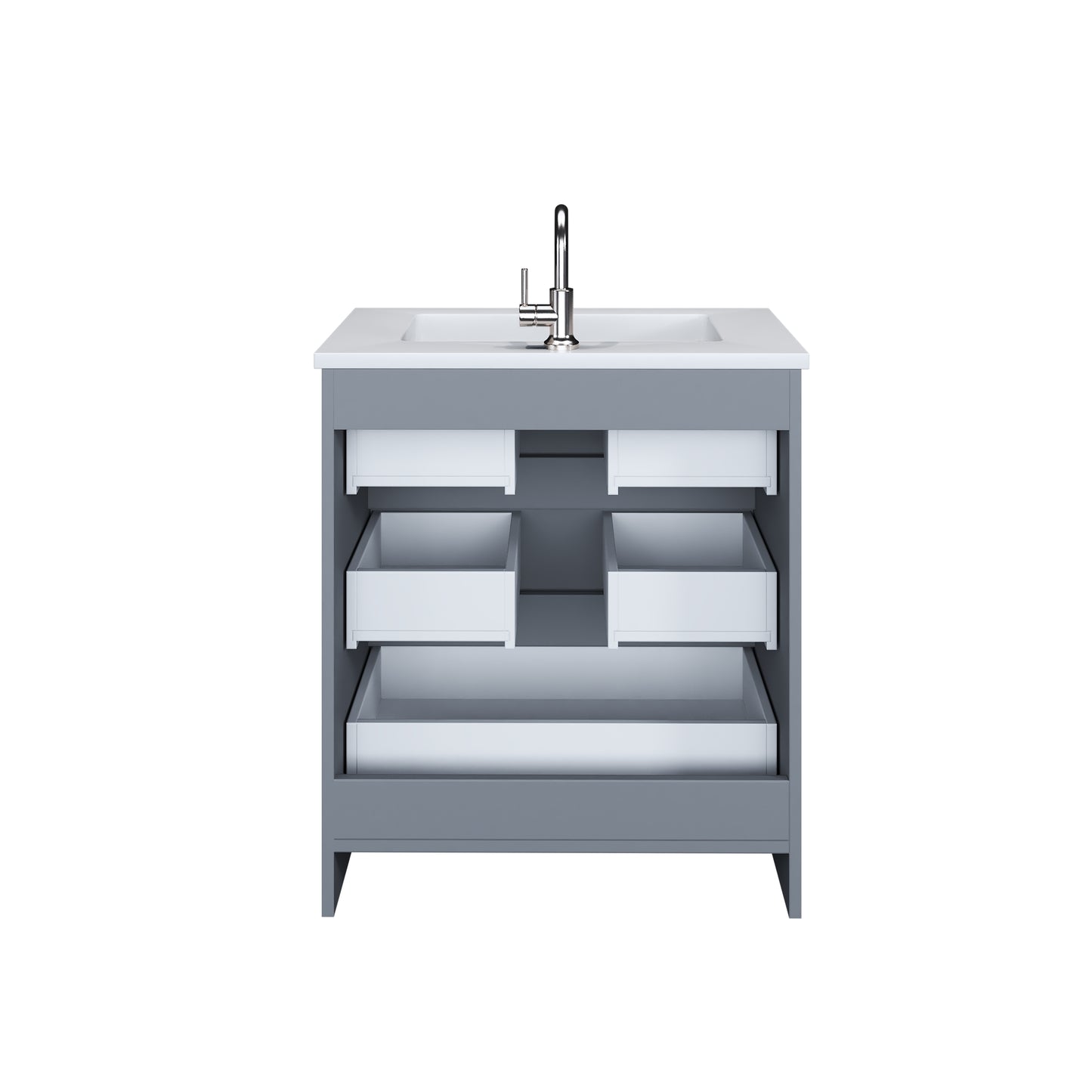 Pepper 30" Bathroom Vanity with integrated counter top