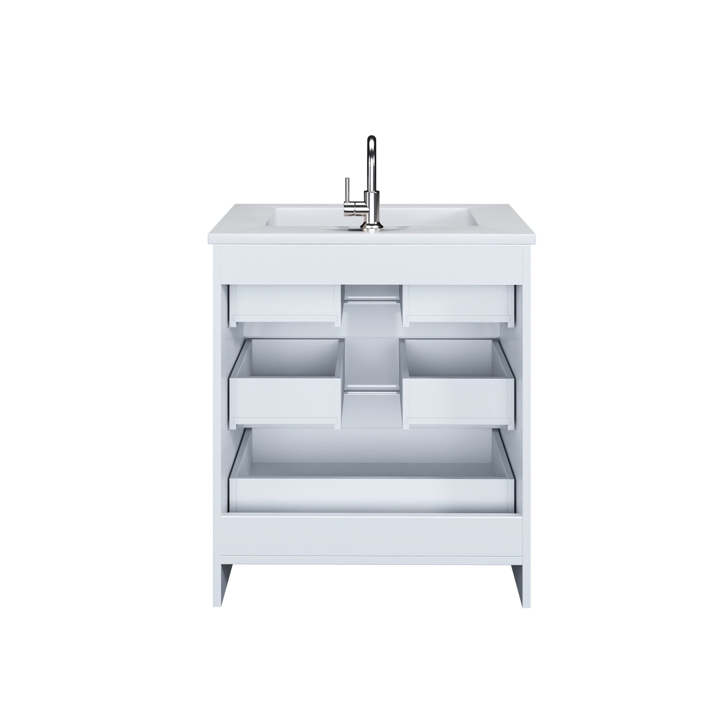 Pepper 30" Bathroom Vanity with integrated counter top