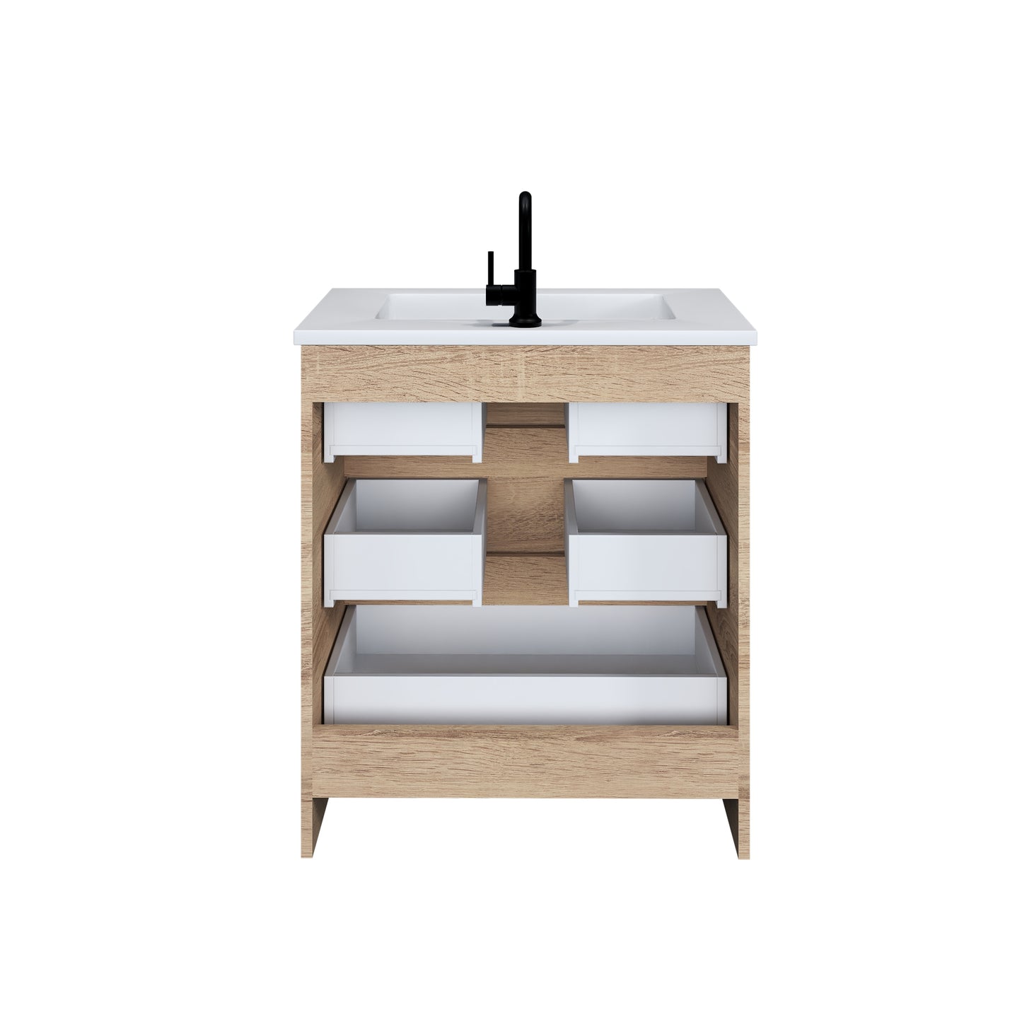 Pepper 30" Bathroom Vanity with integrated counter top