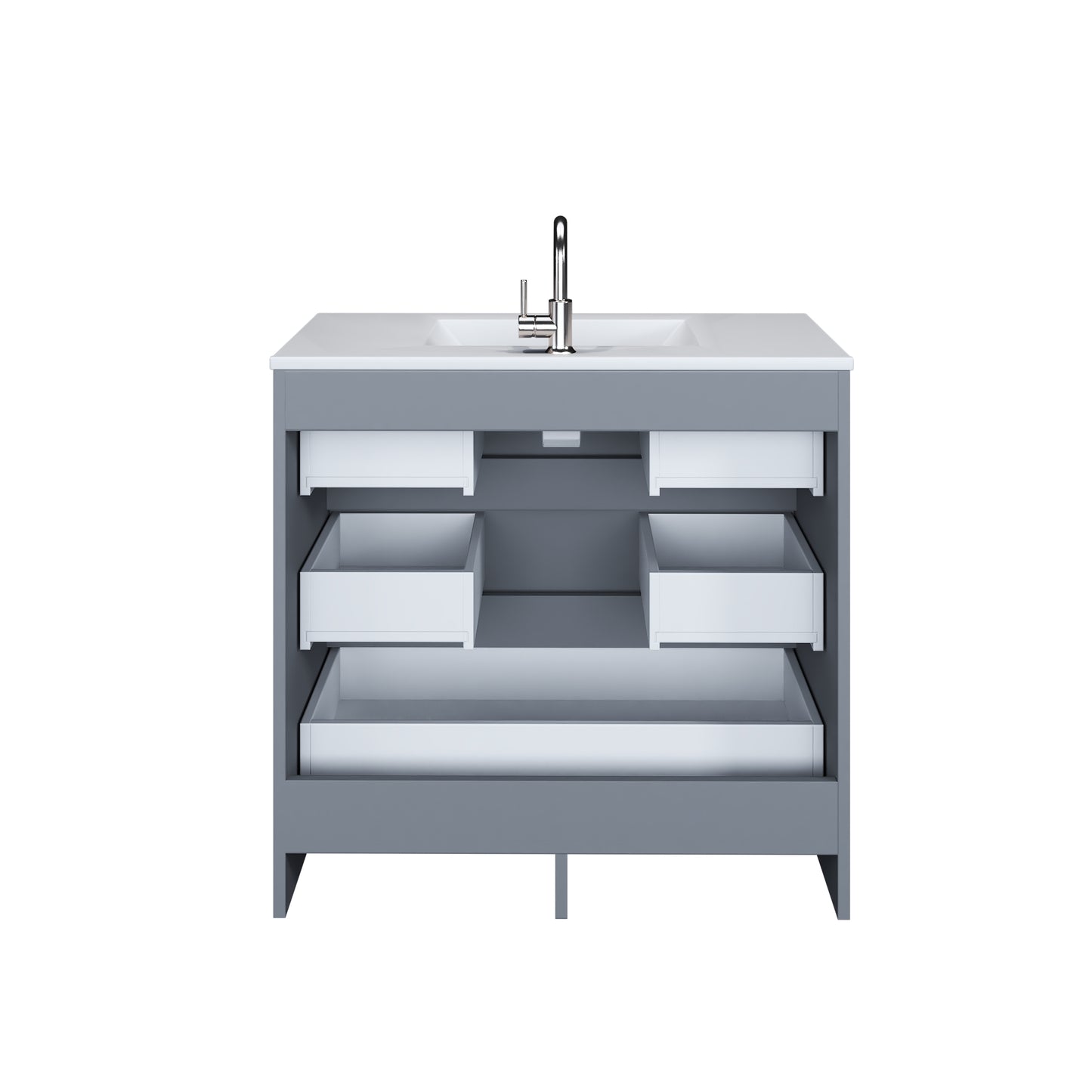Pepper 36" Bathroom Vanity with integrated counter top