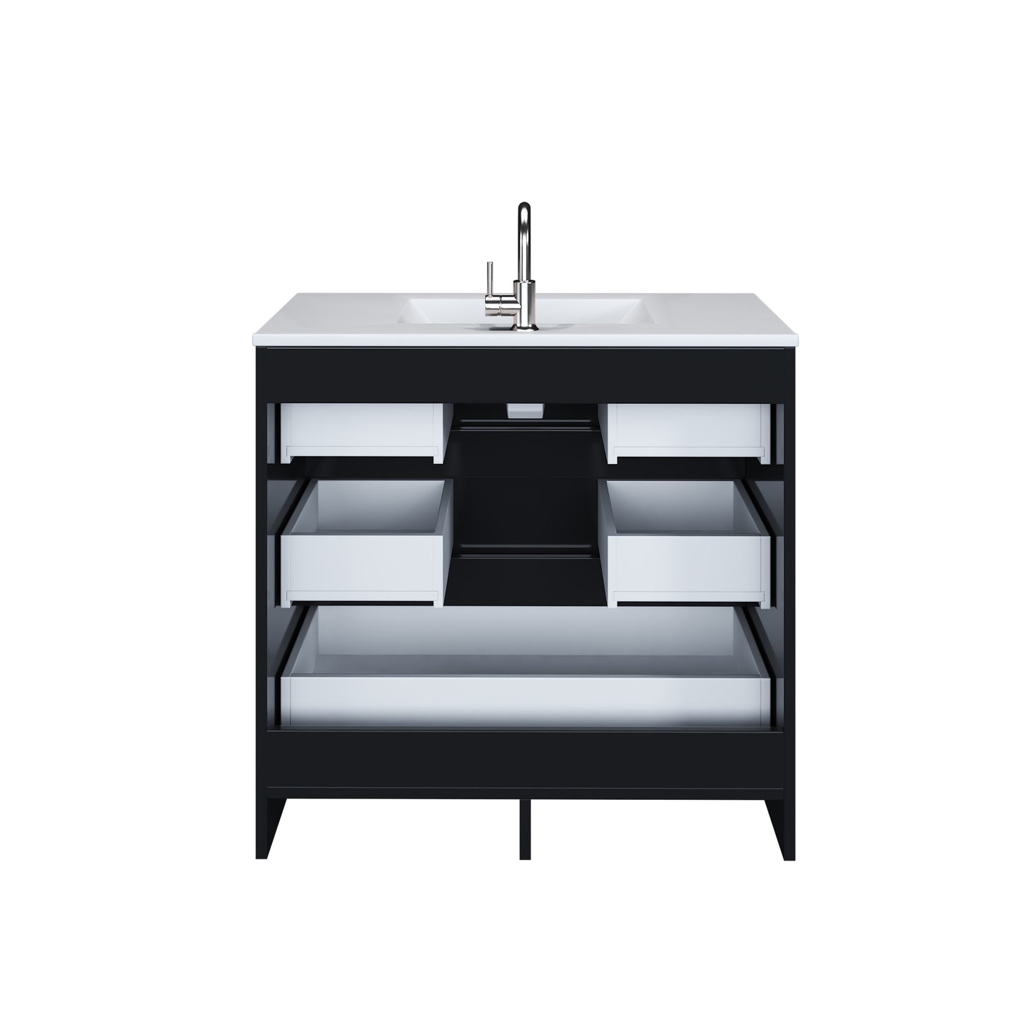 Pepper 36" Bathroom Vanity with integrated counter top