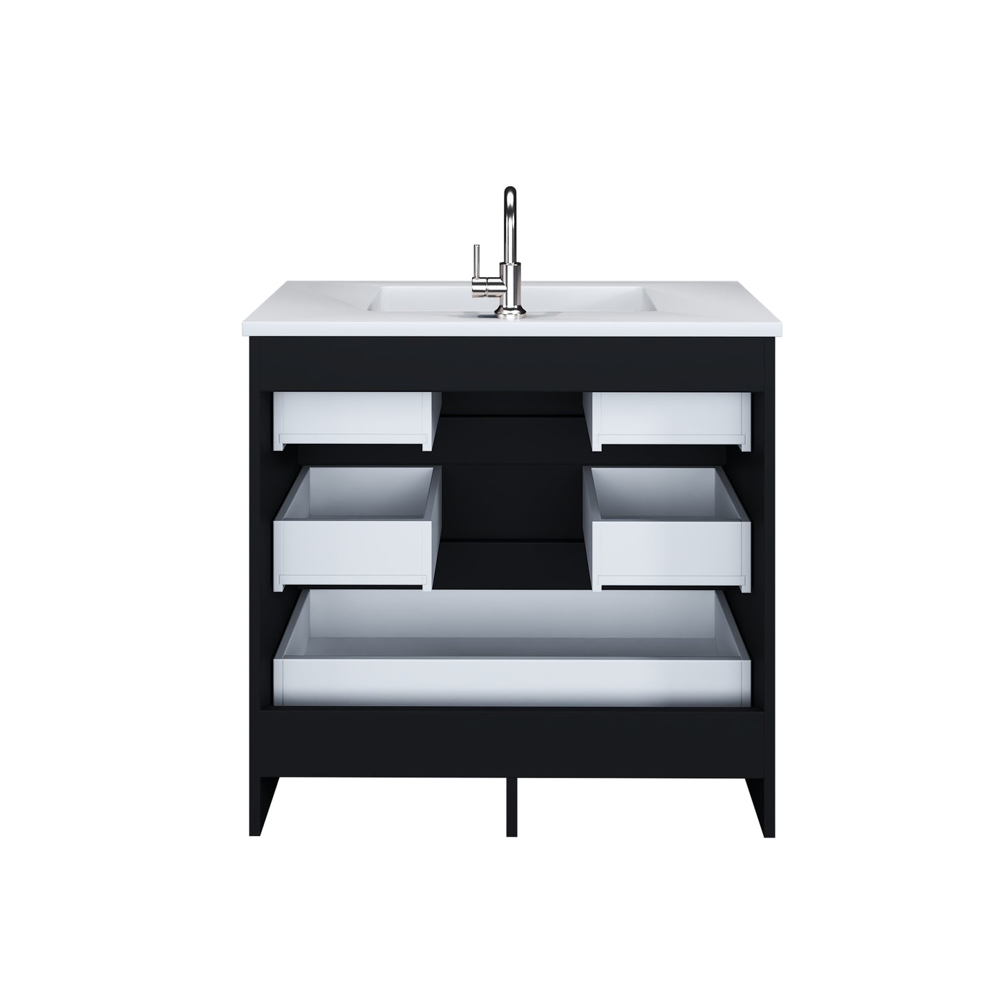 Pepper 36" Bathroom Vanity with integrated counter top