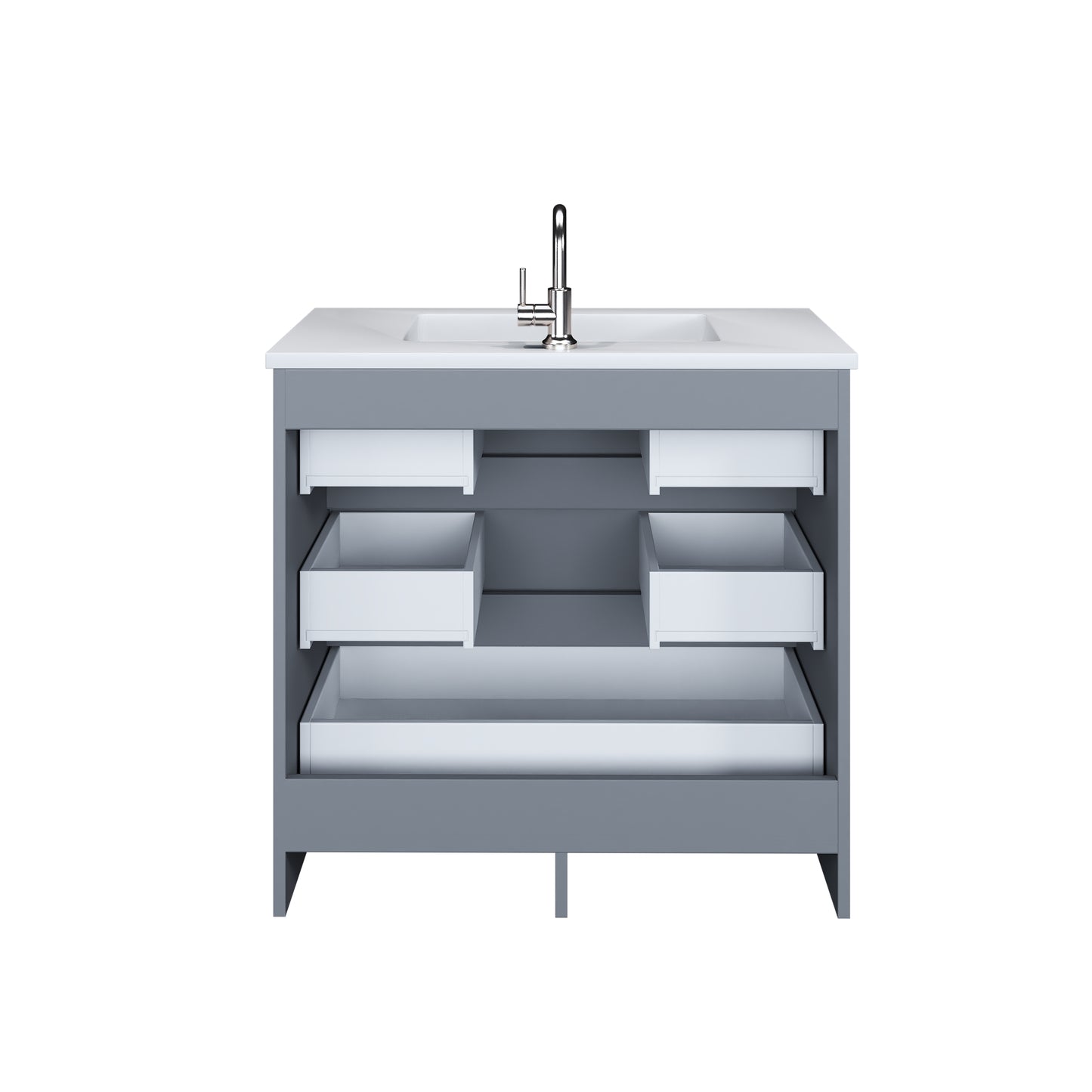 Pepper 36" Bathroom Vanity with integrated counter top