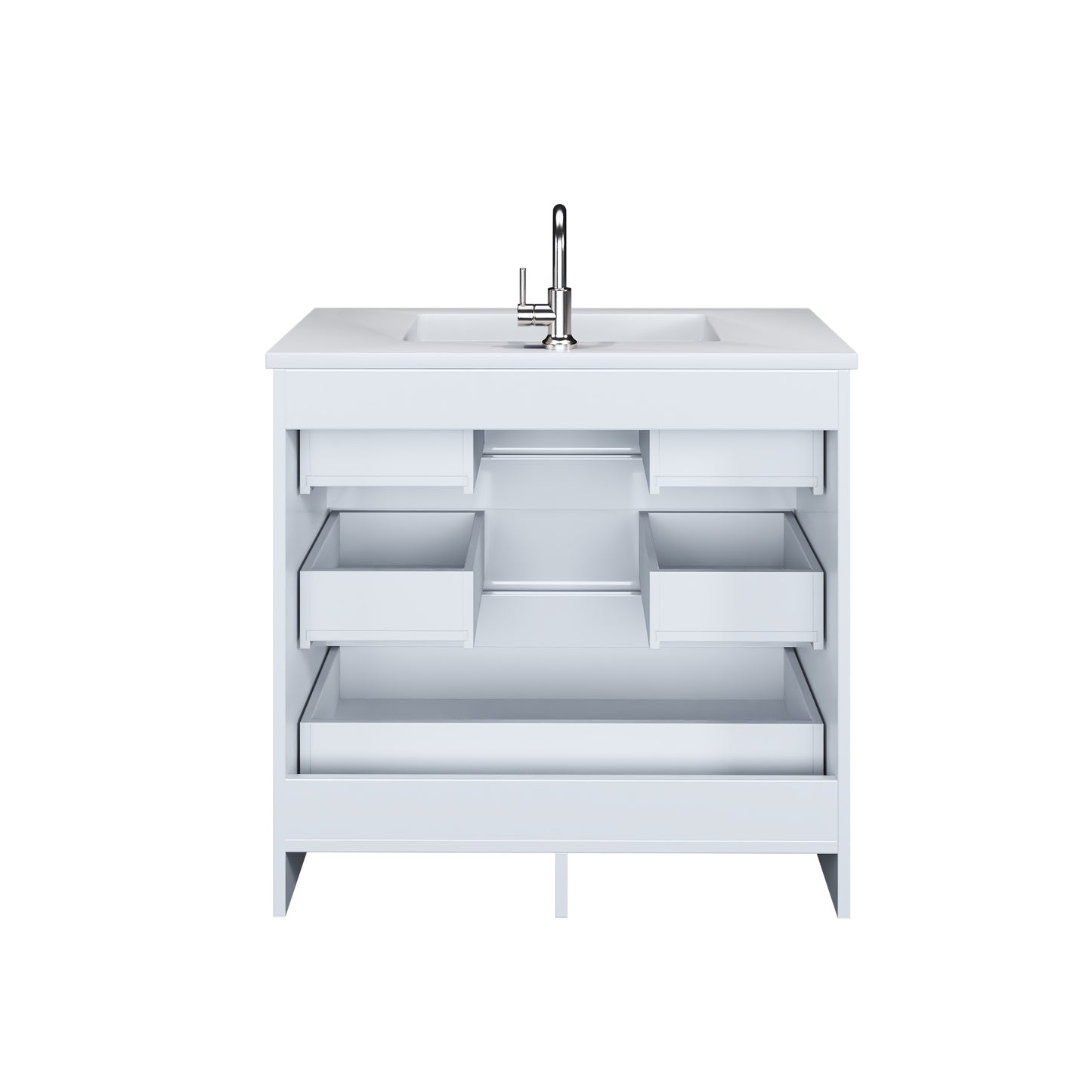 Pepper 36" Bathroom Vanity with integrated counter top