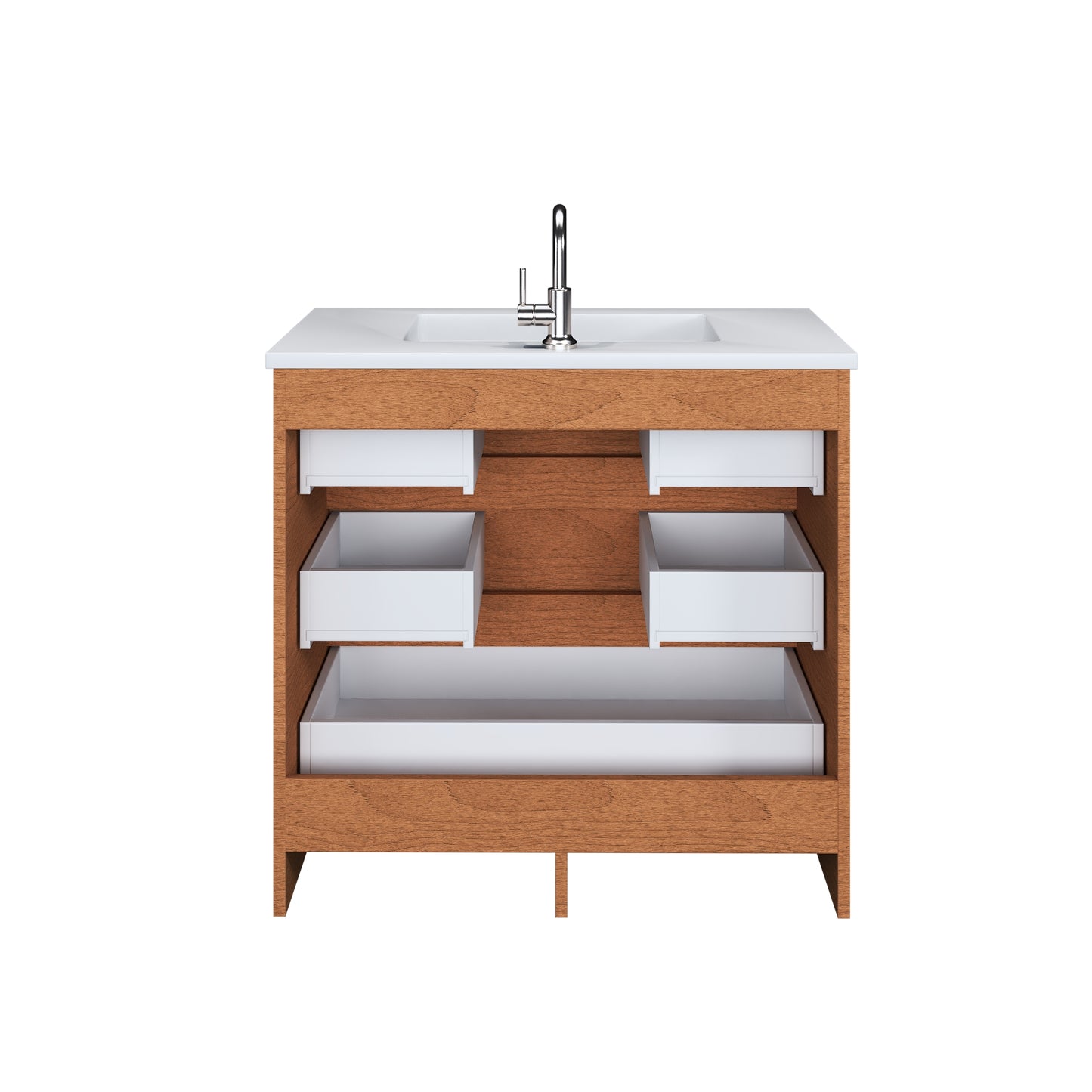 Pepper 36" Bathroom Vanity with integrated counter top