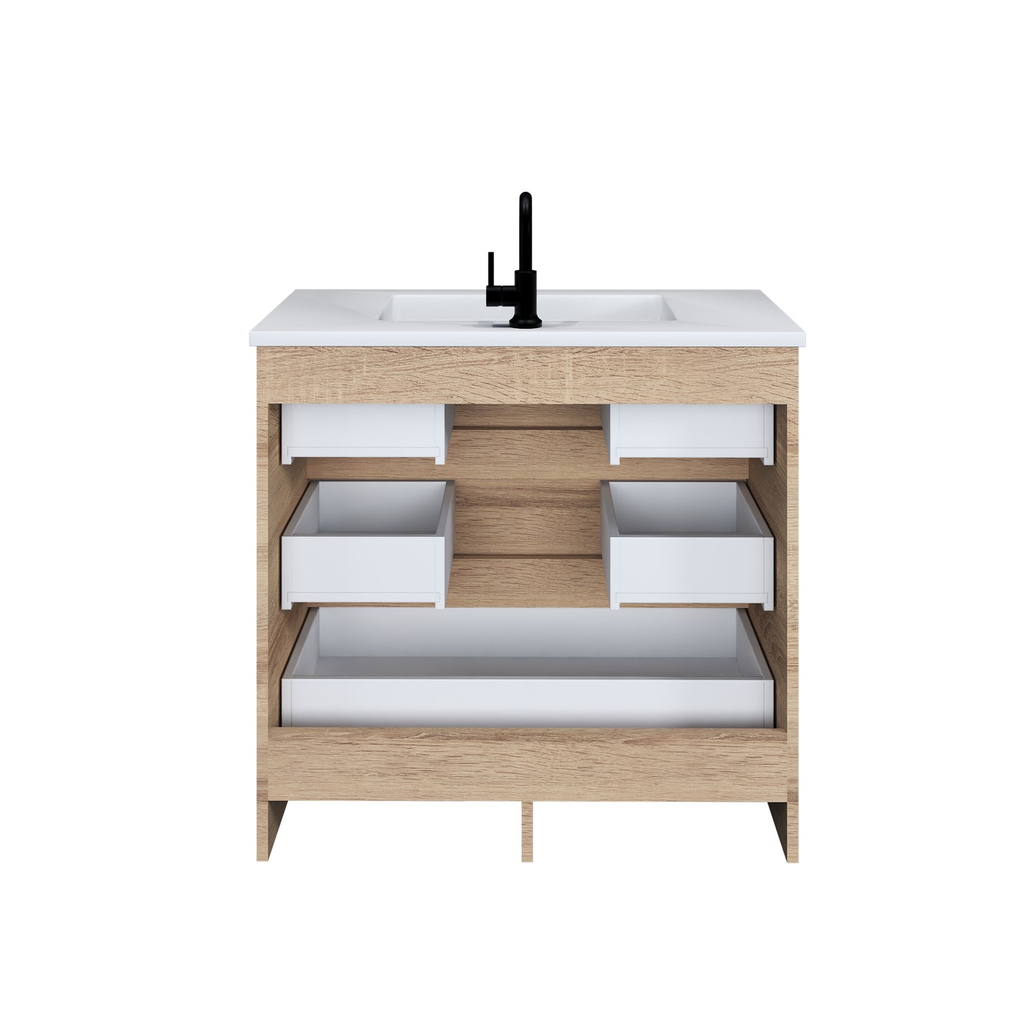 Pepper 36" Bathroom Vanity with integrated counter top
