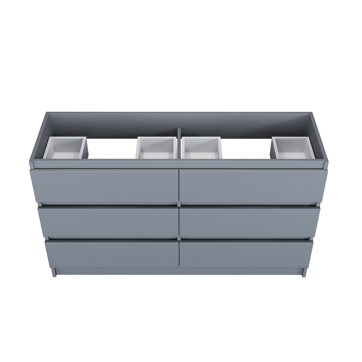 Pepper 60" Double Sink Bathroom Vanity Cabinet Only