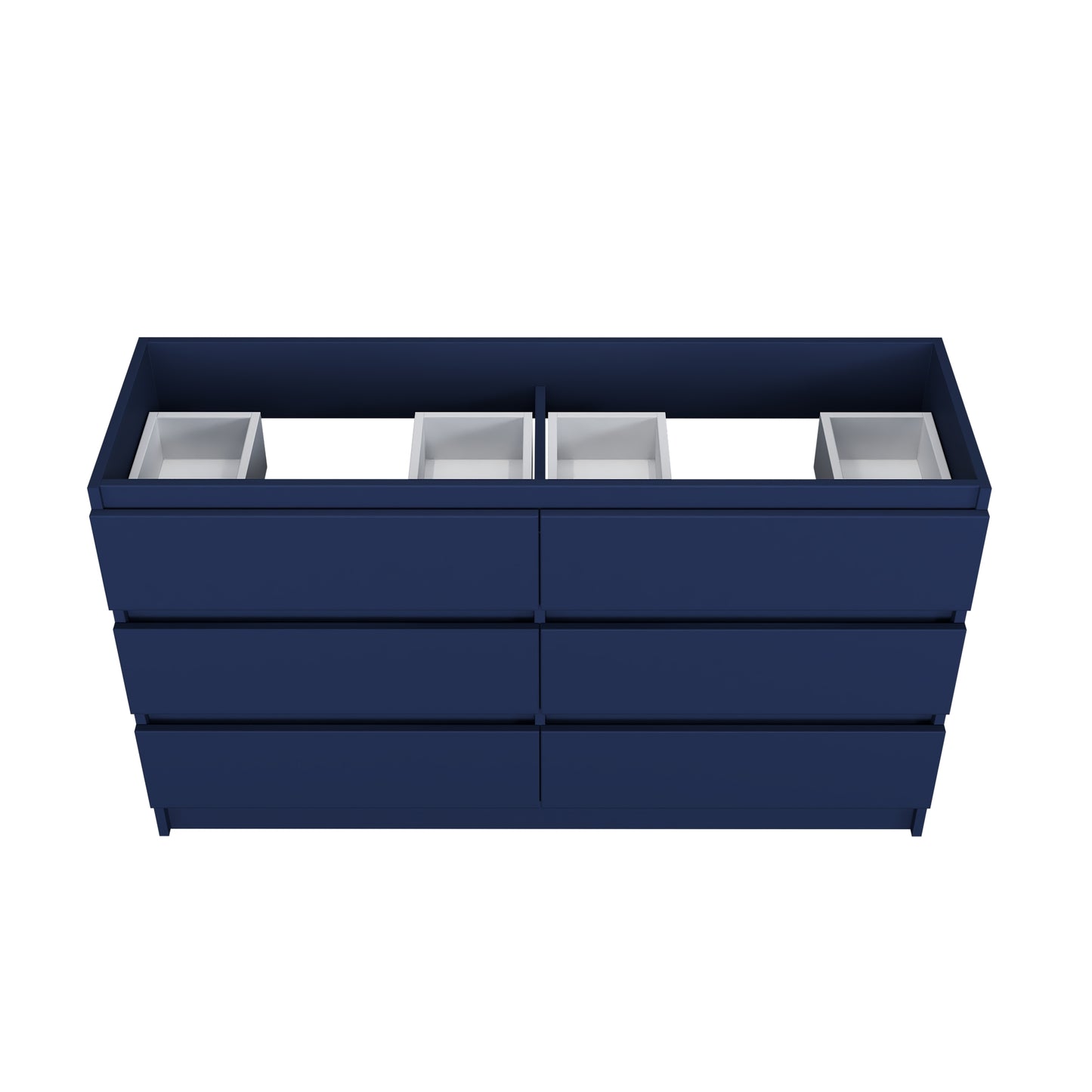 Pepper 60" Double Sink Bathroom Vanity Cabinet Only